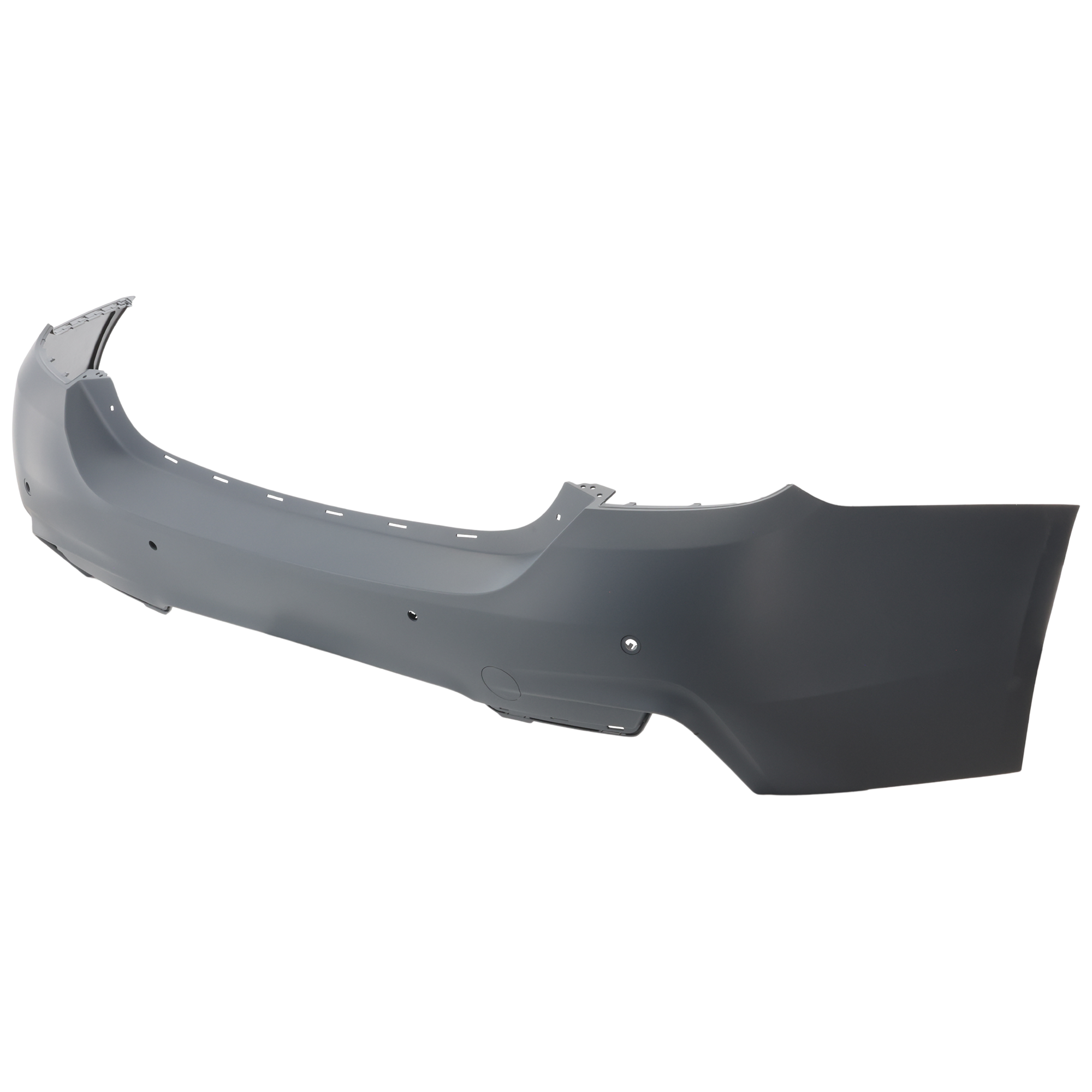 AM 4 SERIES 15-20 REAR BUMPER COVER Primed w M Sport Package w PDC Sensor Holes w o Park Assist Sensor Holes SKU REPBM760107P Partslink BM1100326 OEM 51128062246