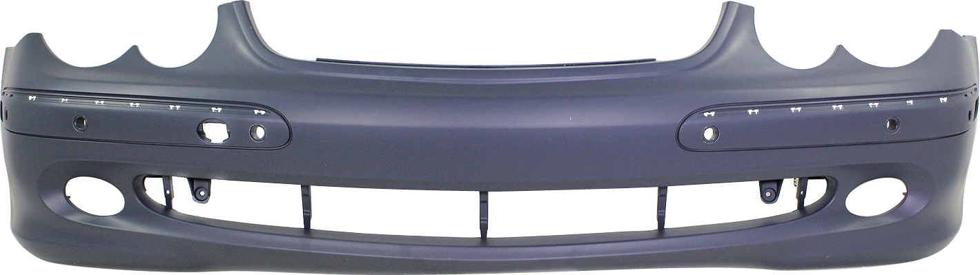 AM CLK CLASS 03-09 FRONT BUMPER COVER Primed w o Sport Pkg w o Headlight Washer Holes w Parktronic Holes SKU REPBZ010311P Partslink MB1000195 OEM 2098850525