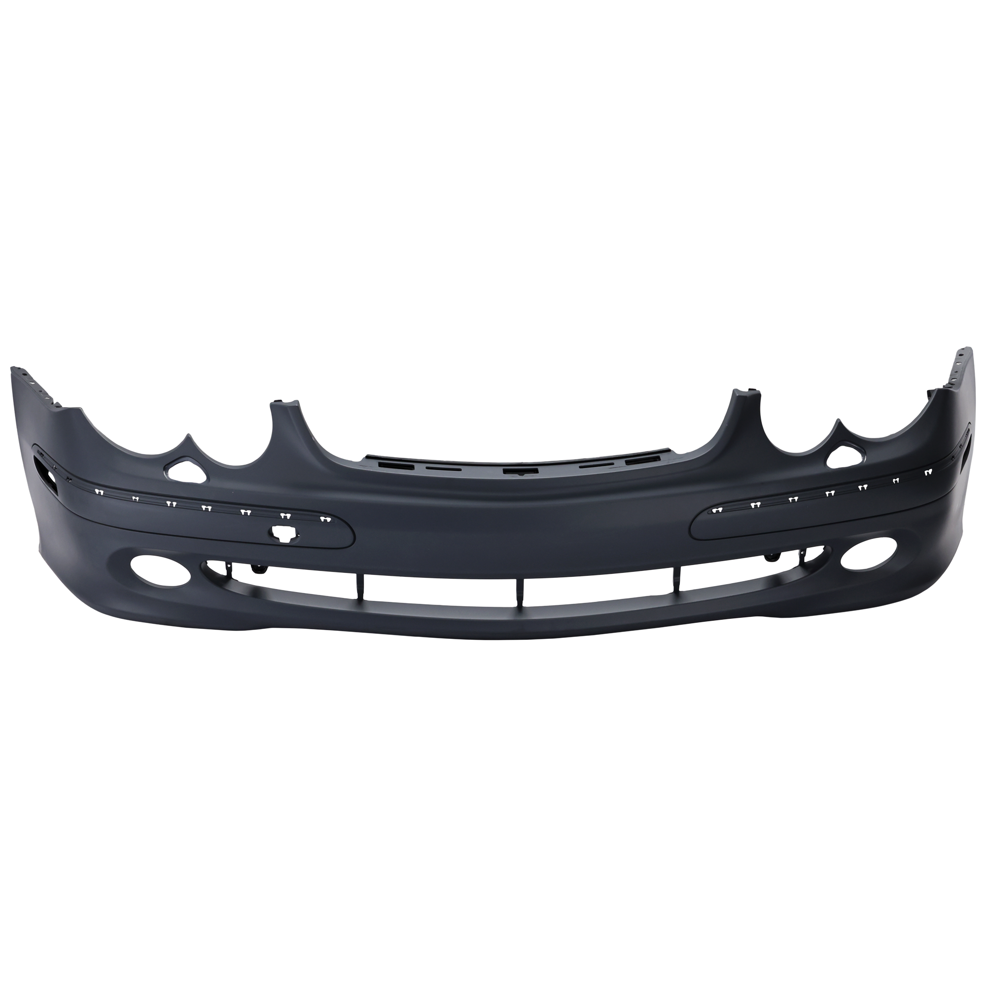 AM CLK CLASS 03-05 FRONT BUMPER COVER Primed w o Sport Pkg w Headlight Washer Holes w o Parktronic Holes SKU REPBZ010312P Partslink MB1000194 OEM 2098850625