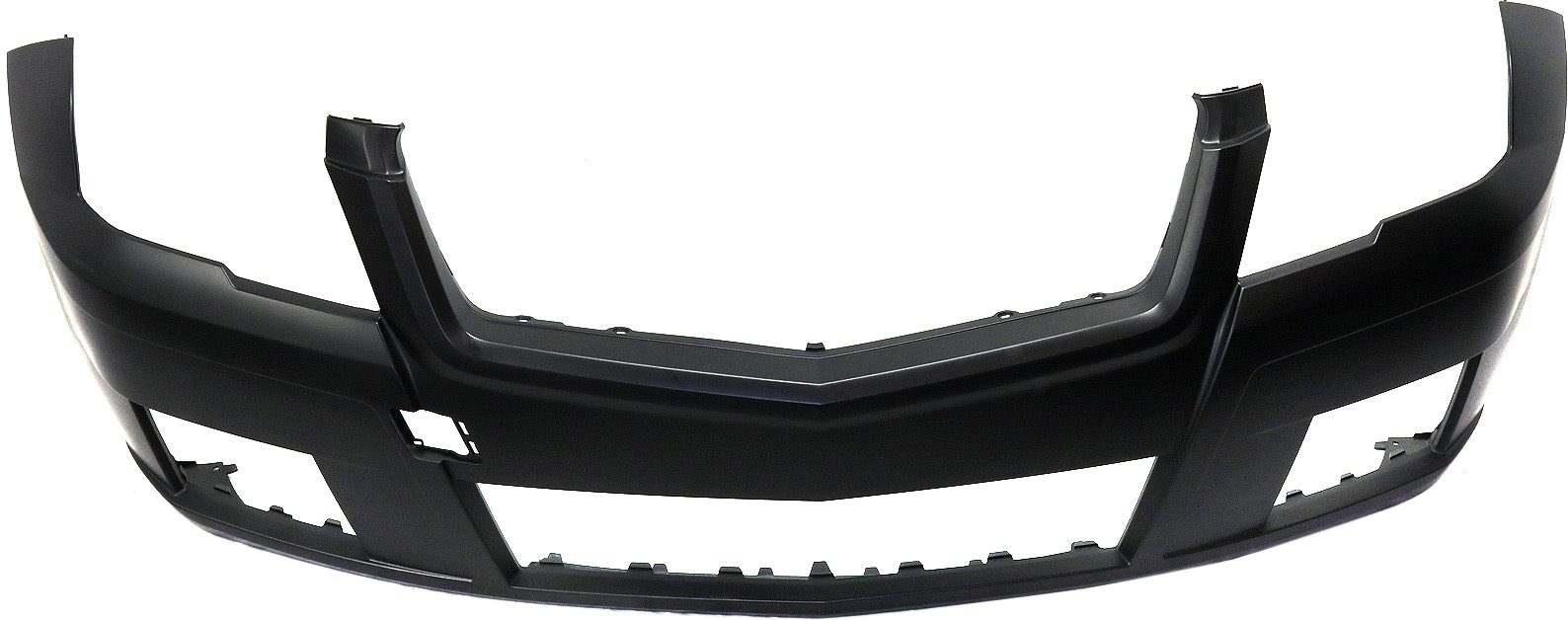 AM GLK350-10-12 FRONT BUMPER COVER Prmd w o AMG Styling OOR Pkgs w o Parktronic Holes CAPA SKU REPBZ010323PQ Partslink MB1000331C OEM 2048851425