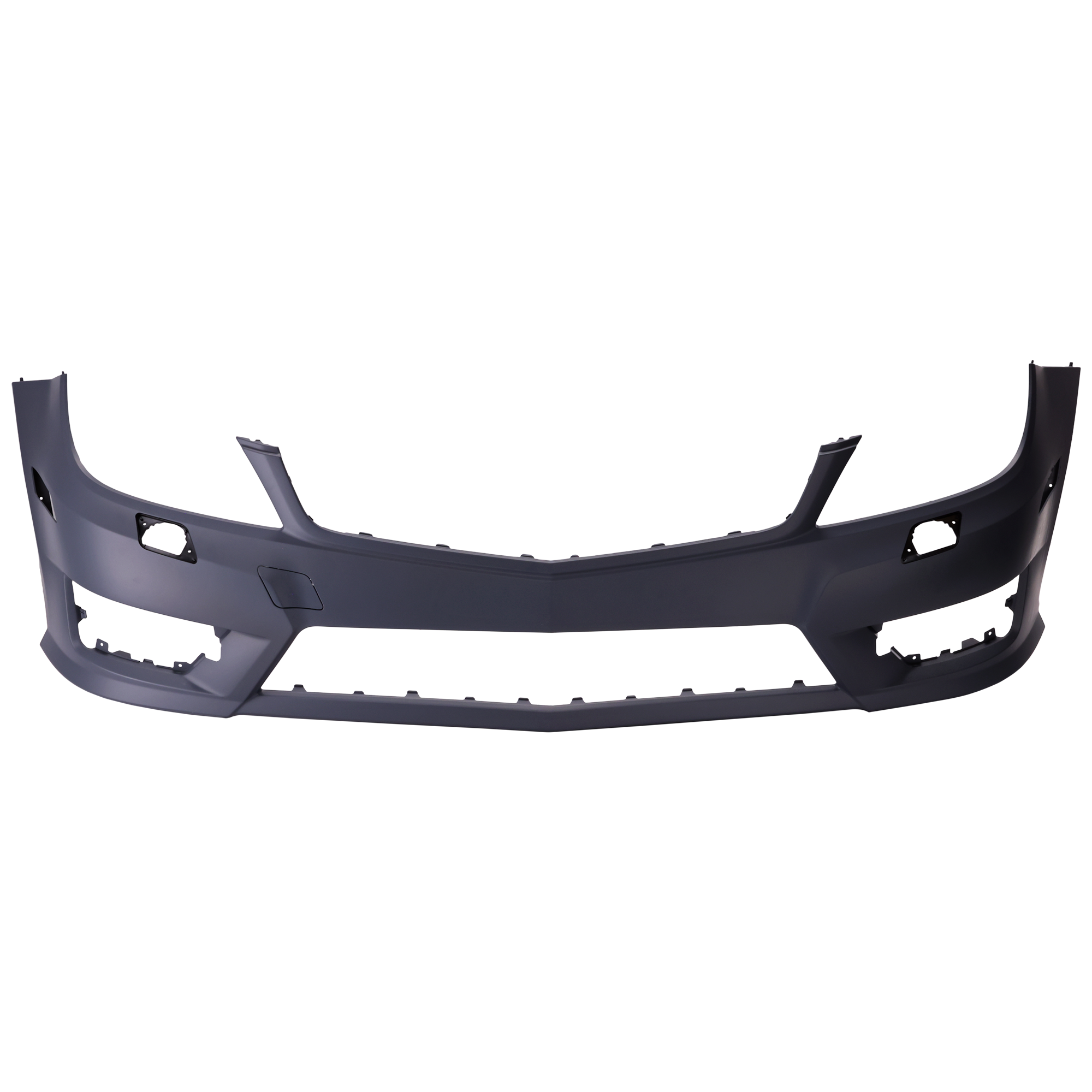 AM C CLASS 12-15 FRONT BUMPER COVER Primed w AMG Styling Pkg Exc. C63 AMG Model Coupe Sedan 12-14 w HLW Hole w o Parktronic and Side Marker Light Holes SKU REPBZ010325P Partslink MB1000357 OEM 2048808247649999-2048808247999