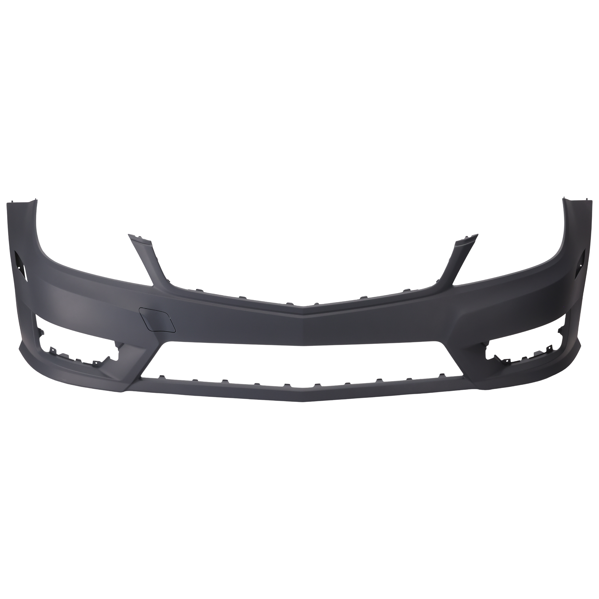 AM C CLASS 12-15 FRONT BUMPER COVER Primed w AMG Styling Pkg Exc. C63 AMG Model Coupe Sedan 12-14 w o HLW Parktronic and Side Marker Light Holes SKU REPBZ010326P Partslink MB1000358 OEM 2048807847649999-2048807847649