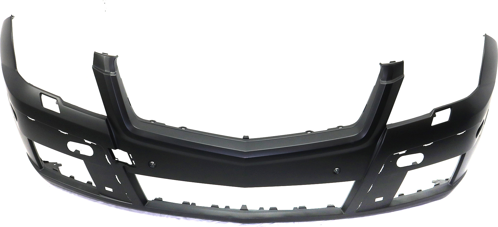 AM GLK350-10-12 FRONT BUMPER COVER Prmd w o AMG Styling Pkg w OOR Pkg w HLW and Parktronic Holes CAPA SKU REPBZ010332PQ Partslink MB1000324C OEM 2048804840