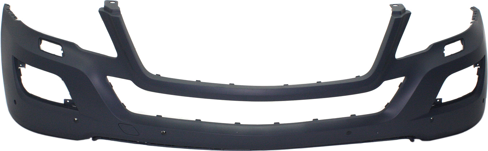 AM M CLASS 09-11 FRONT BUMPER COVER Primed w o Sport Pkg w HLW and Parktronic Holes SKU REPBZ010342P Partslink MB1000293 OEM 1648803340