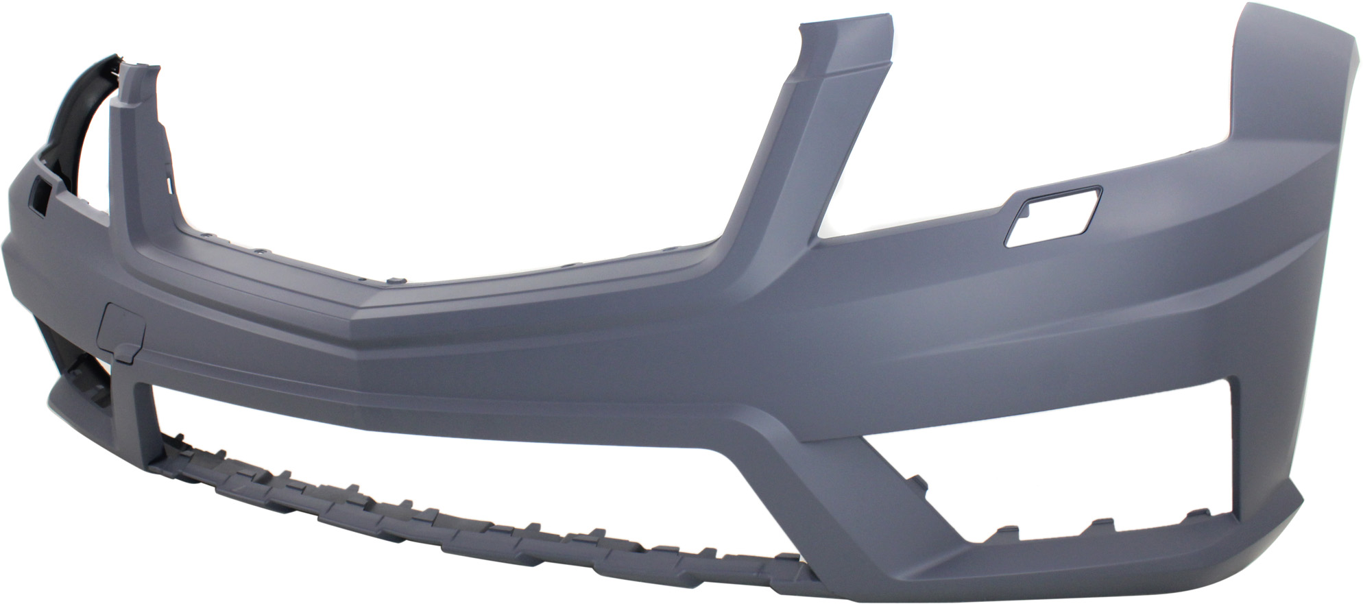 AM GLK CLASS 10-12 FRONT BUMPER COVER Prmd w AMG Styling Pkg w HLW Holes w o Parktronic Holes SKU REPBZ010347P Partslink MB1000362 OEM 2048858325