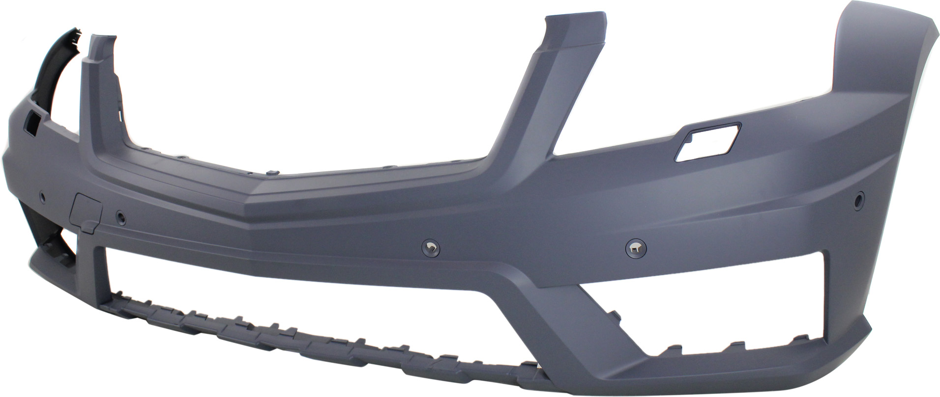 AM GLK CLASS 10-12 FRONT BUMPER COVER Prmd w AMG Styling Pkg w HLW and Parktronic Holes SKU REPBZ010348P Partslink MB1000360 OEM 2048858425