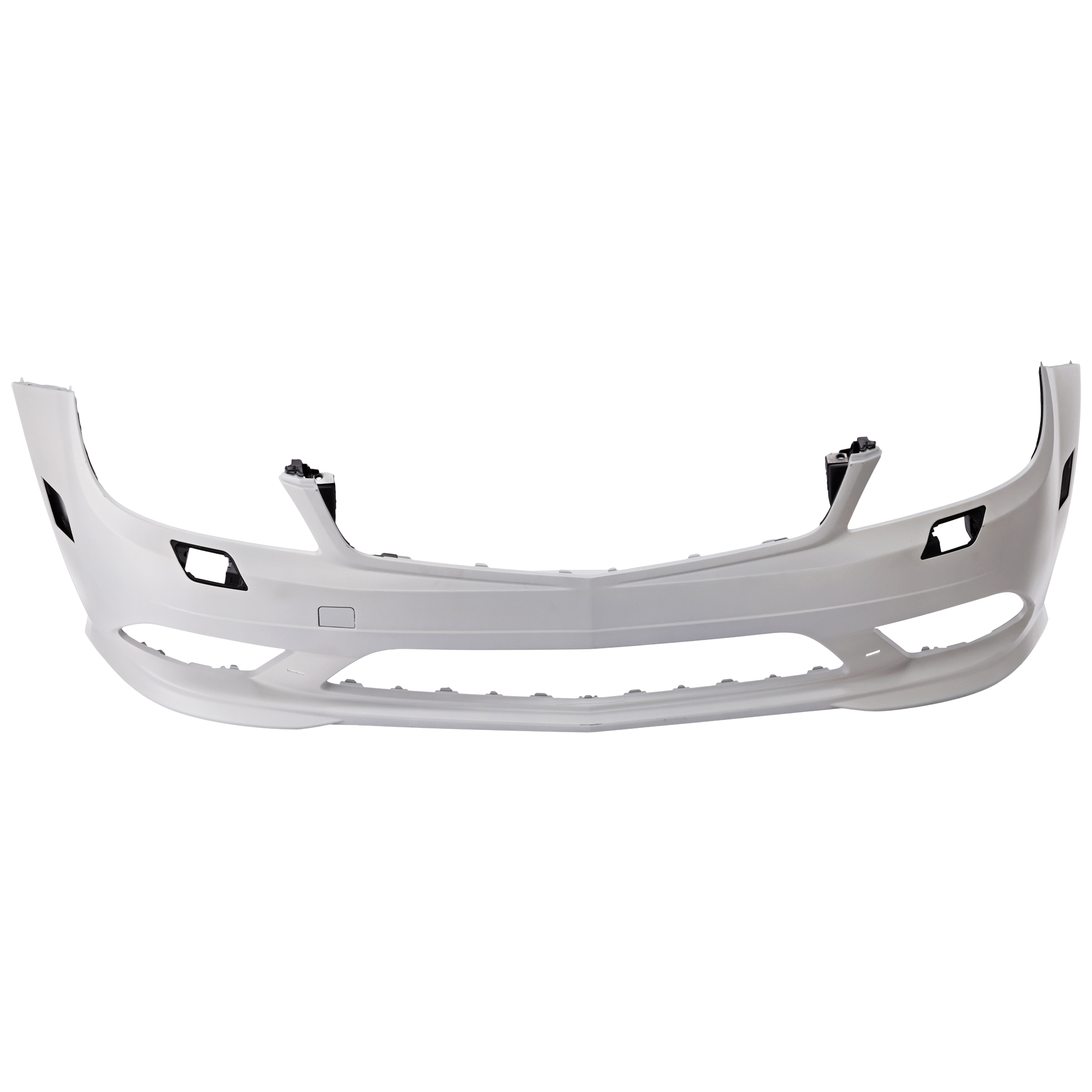 AM C300 C350-08-11 FRONT BUMPER COVER Primed w AMG Styling Pkg w DRL w HLW Holes w o Parktronic Holes SKU REPBZ010353P Partslink MB1000420 OEM 2048852938