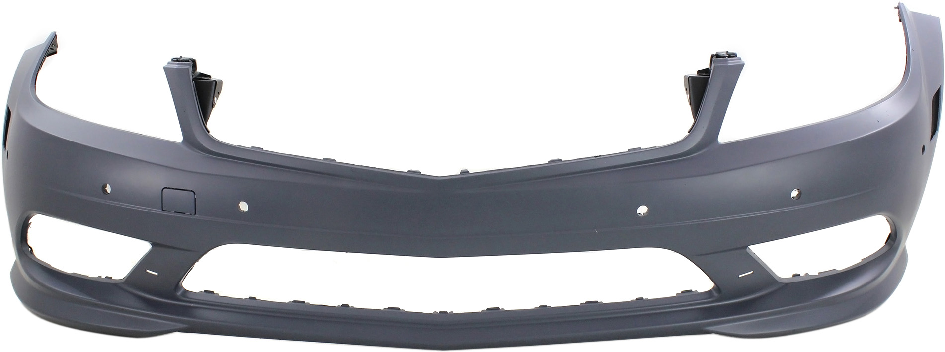 AM C CLASS 08-11 FRONT BUMPER COVER Primed Exc. C63 AMG Model w AMG Styling Pkg w DRL w o HLW Holes w Parktronic Holes SKU REPBZ010357P Partslink MB1000425 OEM 2048856238