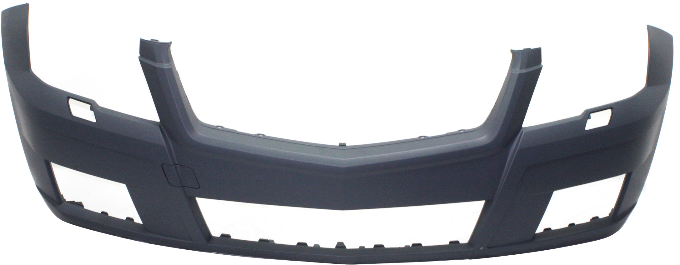 AM GLK350-10-12 FRONT BUMPER COVER Prmd w o AMG Styling OOR Pkgs w HLW Holes w o Parktronic Holes SKU REPBZ010359P Partslink MB1000365 OEM 2048804440