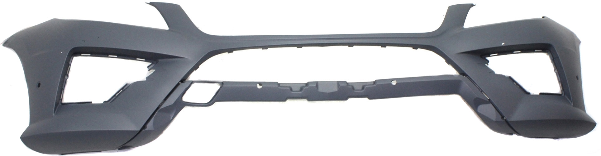 AM ML CLASS 12-15 FRONT BUMPER COVER Primed Exc. ML63 AMG Model w AMG Styling Pkg w o HLW Holes w Parktronic Holes SKU REPBZ010362P Partslink MB1000380 OEM 16688545259999