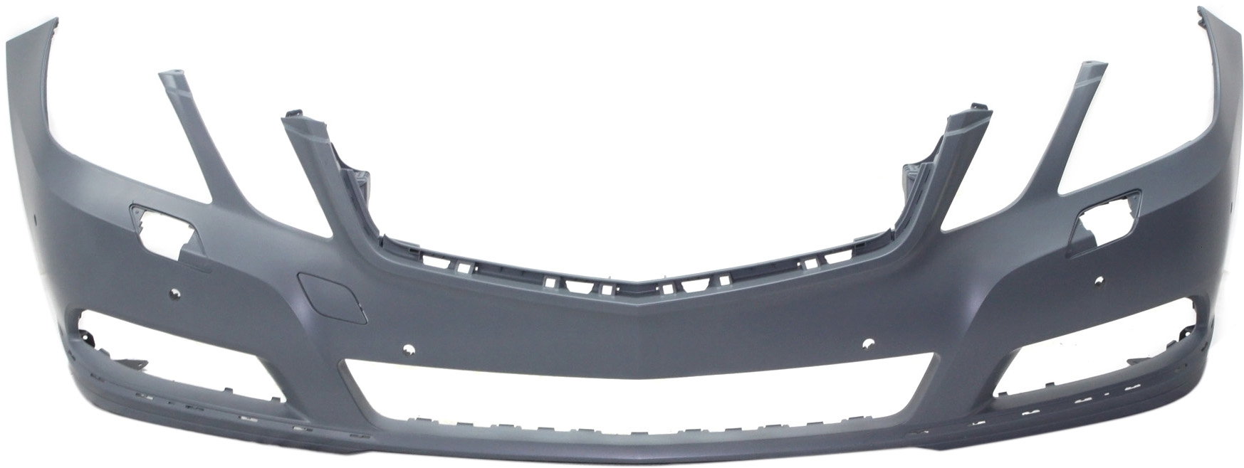 AM E CLASS 10-13 FRONT BUMPER COVER Prmd w o AMG Pkg w HLW and Parktronic Holes Exc. E63 Mdl Sdn Wgn SKU REPBZ010367P Partslink MB1000312 OEM 21288011409999