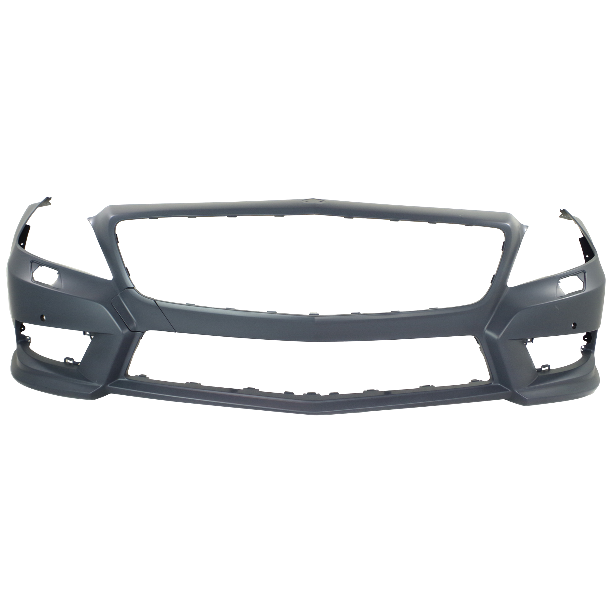 AM CLS550-12-14 FRONT BUMPER COVER Primed w AMG Styling Pkg w Parktronic Holes SKU REPBZ010376P Partslink MB1000443 OEM 21888011409999
