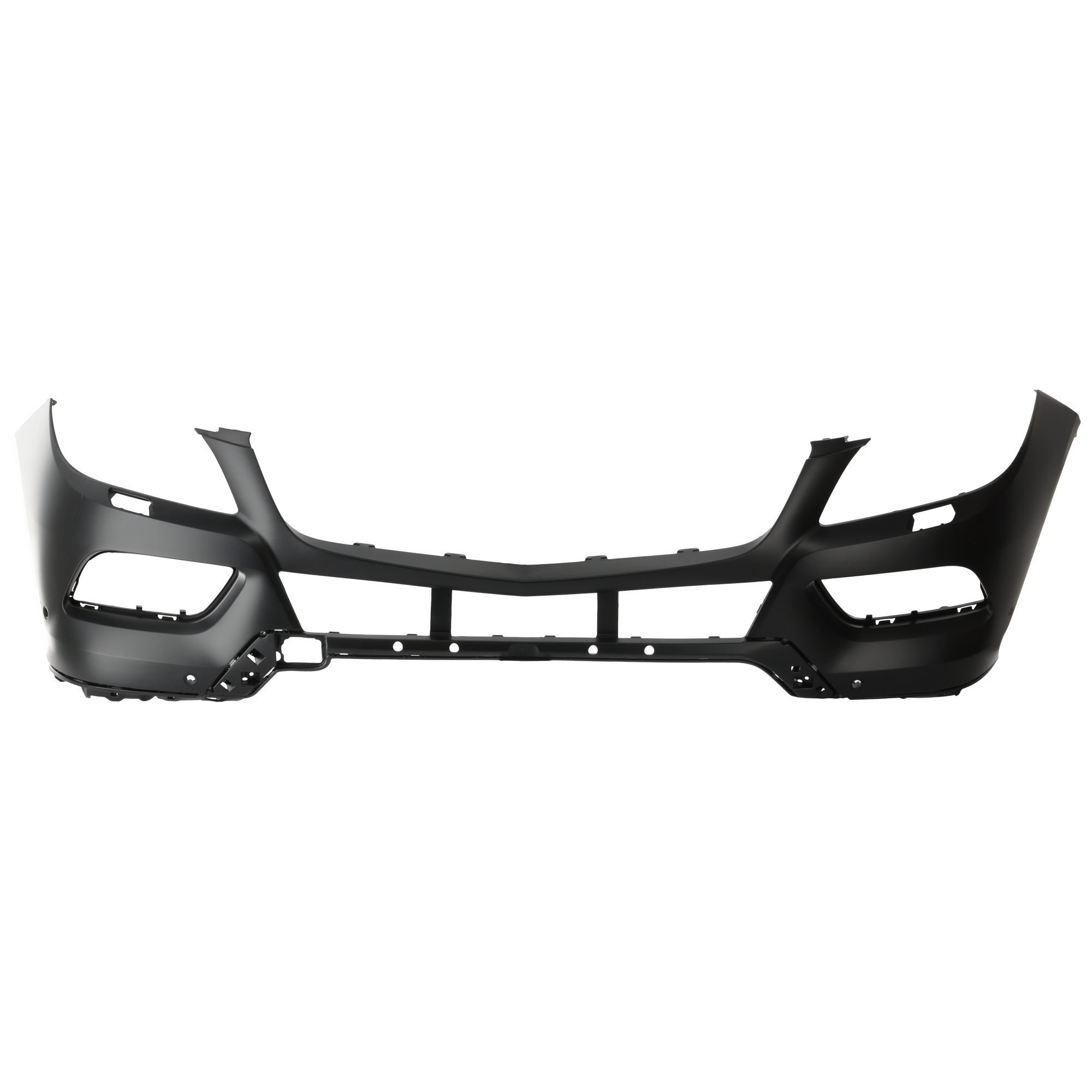 AM ML350 ML550-12-14 FRONT BUMPER COVER Primed w o AMG Styling Pkg w HLW and Parktronic Holes SKU REPBZ010380P Partslink MB1000367 OEM 16688514259999