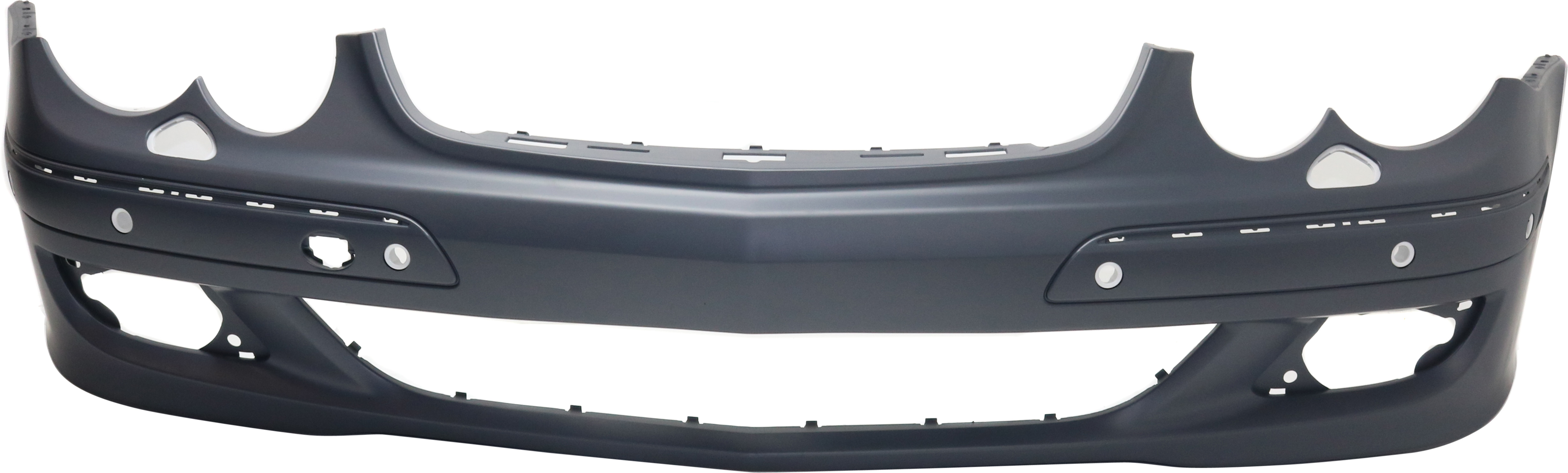 AM CLK CLASS 06-09 FRONT BUMPER COVER Primed w o Sport Pkg w HLW and Parktronic Holes Exc. AMG SKU REPBZ010390P Partslink MB1000476 OEM 2098853725