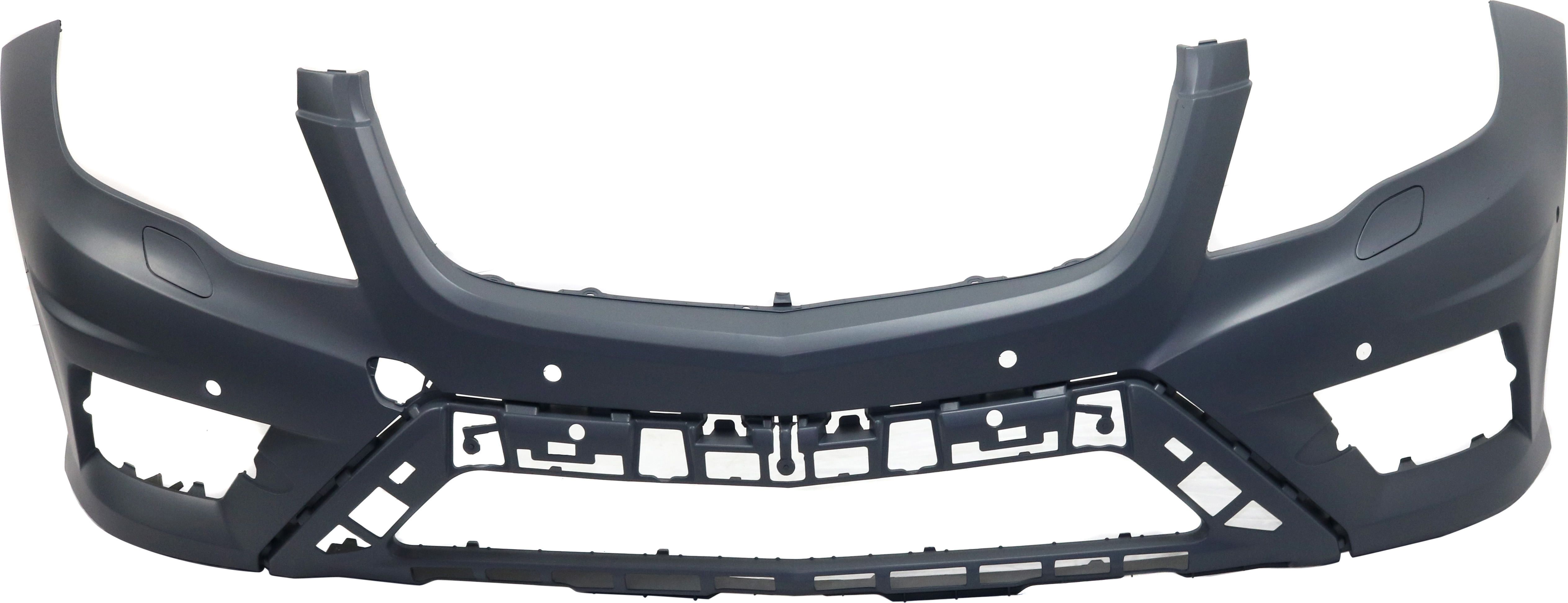 AM GLK CLASS 13-15 FRONT BUMPER COVER Prmd w AMG Styling Pkg w HLW and Parktronic Holes SKU REPBZ010394P Partslink MB1000407 OEM 2048857838