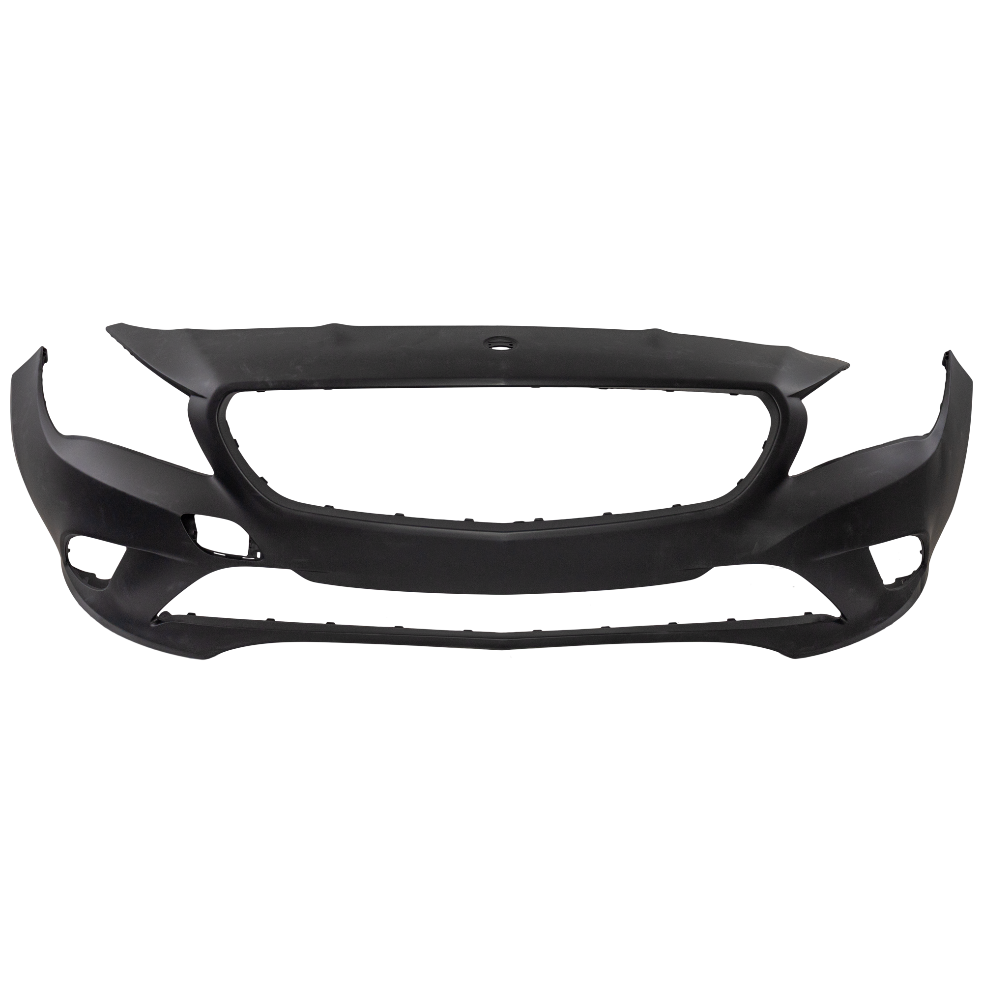 AM CLA250-14-16 FRONT BUMPER COVER Primed w o AMG Styling Pkg w o Active Park Assist Snsr Holes SKU REPBZ010396P Partslink MB1000440 OEM 11788000409999