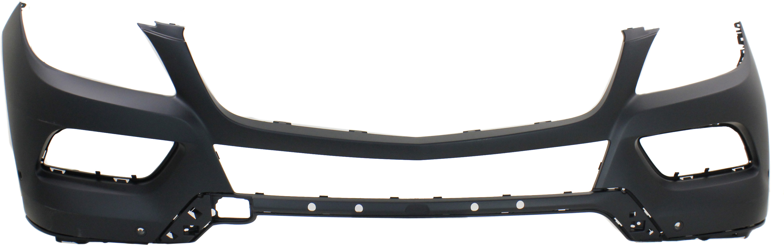 AM ML250-15-15 ML350-12-15 FRONT BUMPER COVER Primed w o AMG Styling Pkg w o HLW Holes w Parktronic Holes SKU REPBZ010399P Partslink MB1000368 OEM 16688512259999