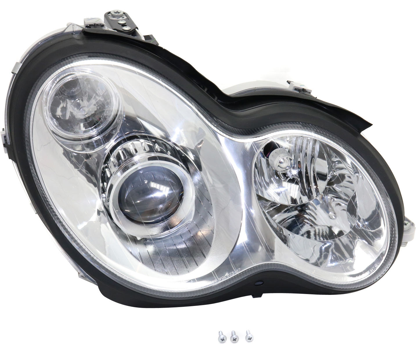 AM C CLASS 02-05 HEAD LAMP RH Lens and Housing HID Xenon w o Bi HID Control Module Wagon SKU REPBZ100115 OEM 2038204261 PFM
