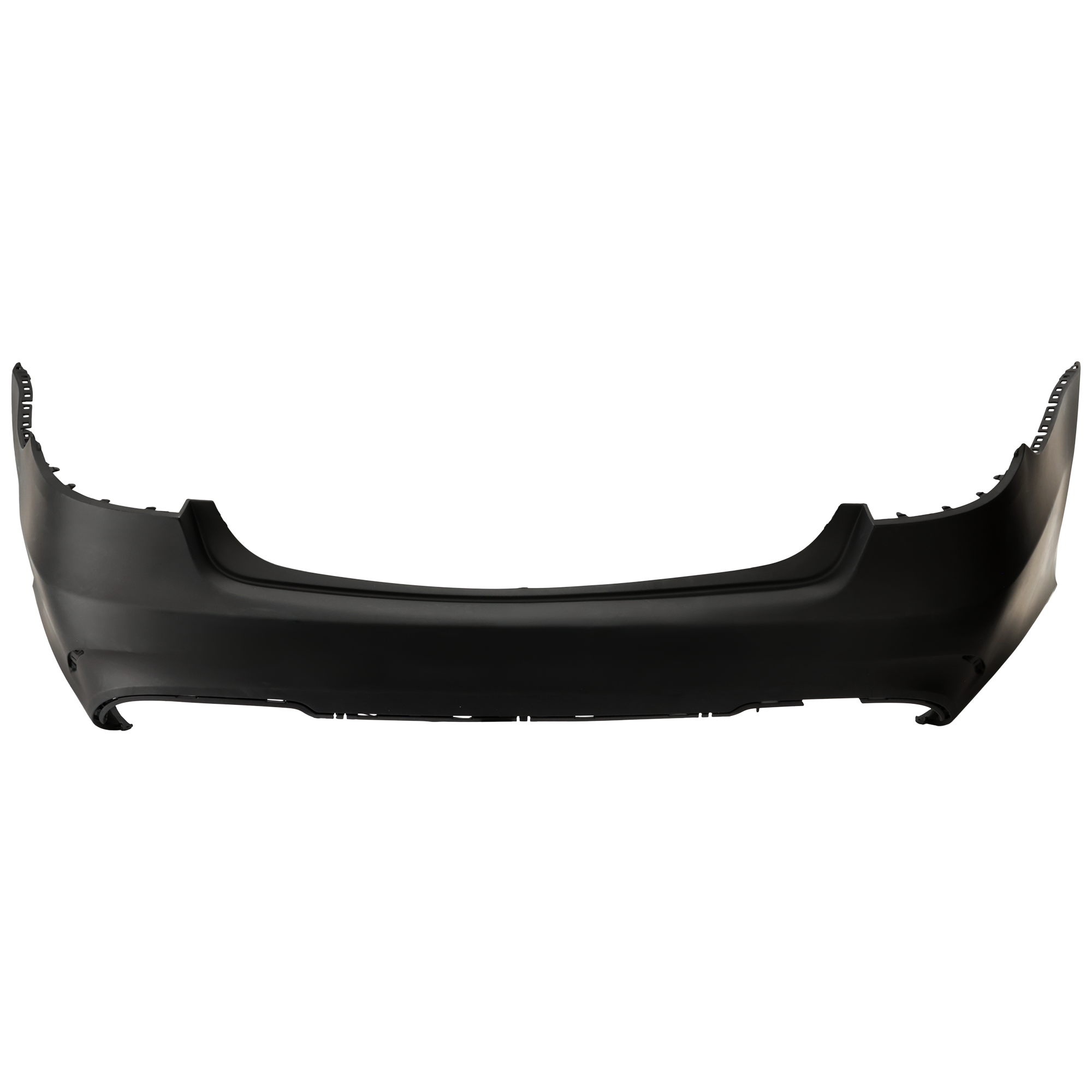 AM E CLASS 14-16 REAR BUMPER COVER Primed w AMG Styling Pkg w o Parktronic Holes Sedan CAPA SKU REPBZ760106PQ Partslink MB1100332C OEM 21288534389999