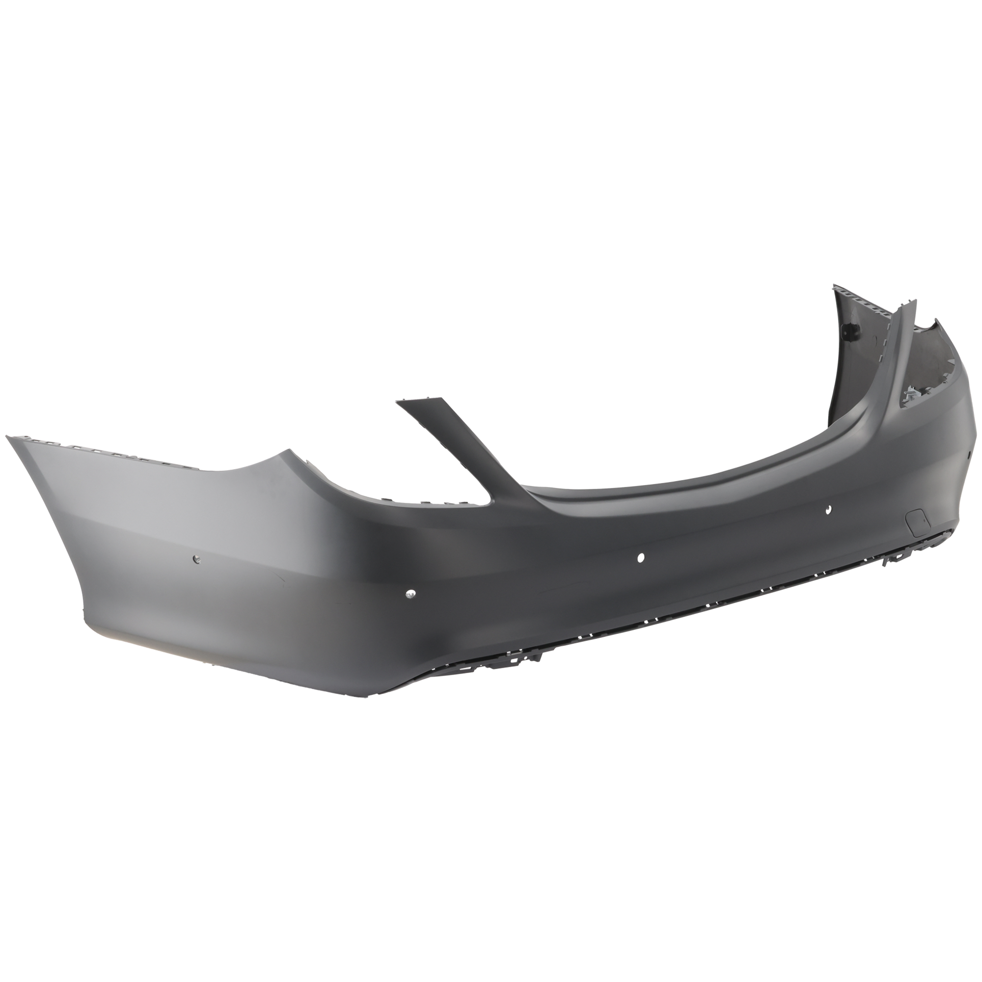 AM S550-14-17 S550E S600-15-17 REAR BUMPER COVER Primed w AMG Styling Pkg w Parktronic Holes SKU REPBZ760110P Partslink MB1100347 OEM 22288516259999-22288517259999