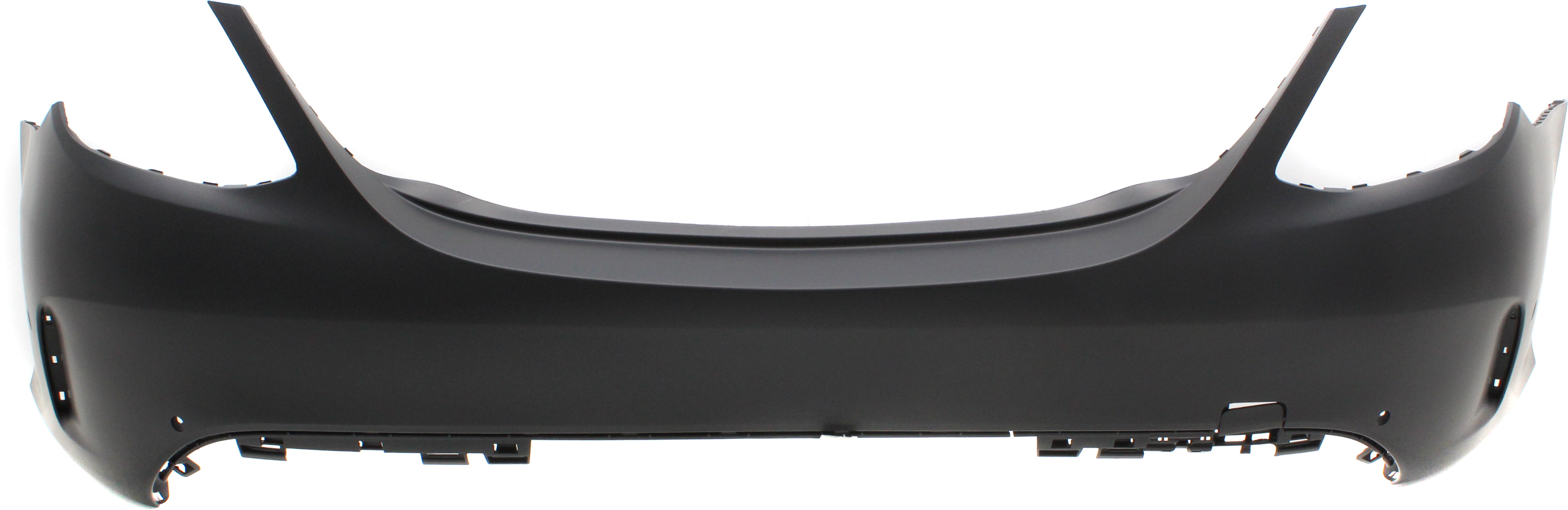 AM C CLASS 15-18 REAR BUMPER COVER Primed w AMG Styling Pkg Sedan w Parktronic Holes CAPA SKU REPBZ760120PQ Partslink MB1100368C OEM 20588560389999