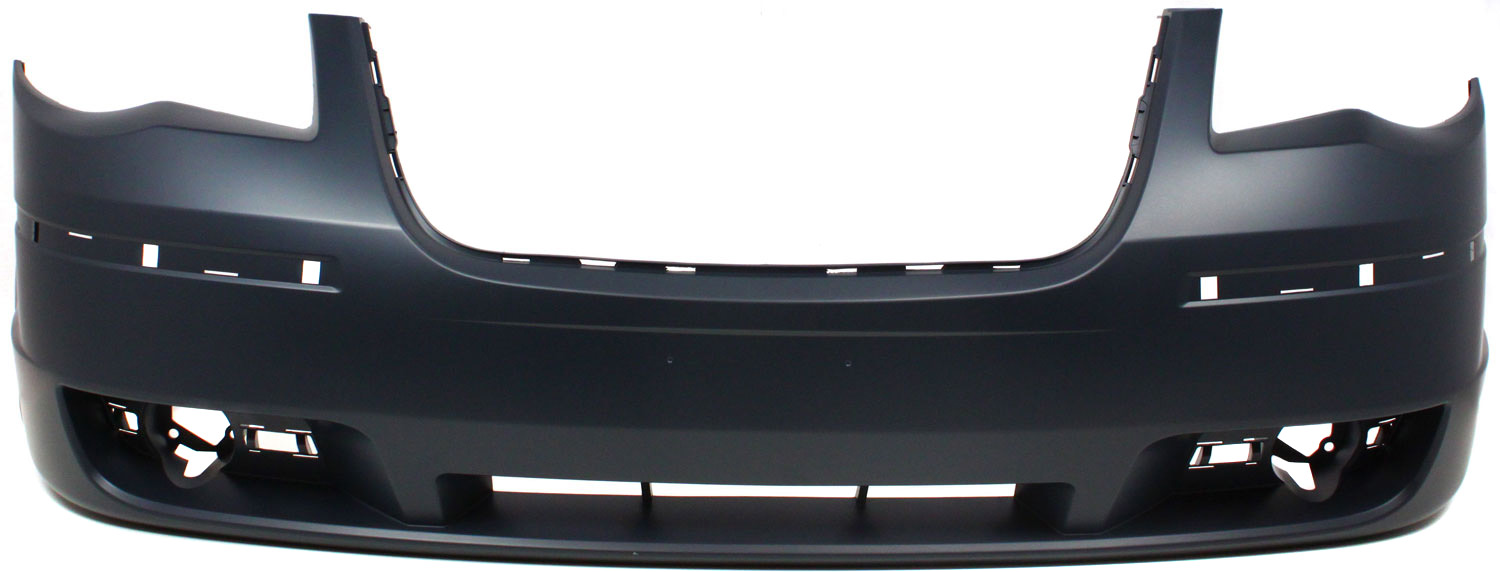 AM TOWN AND COUNTRY 08-10 FRONT BUMPER COVER Primed w Molding Hole w o Headlight Washer Holes SKU REPC010302P Partslink CH1000929 OEM 1KG09TZZAB