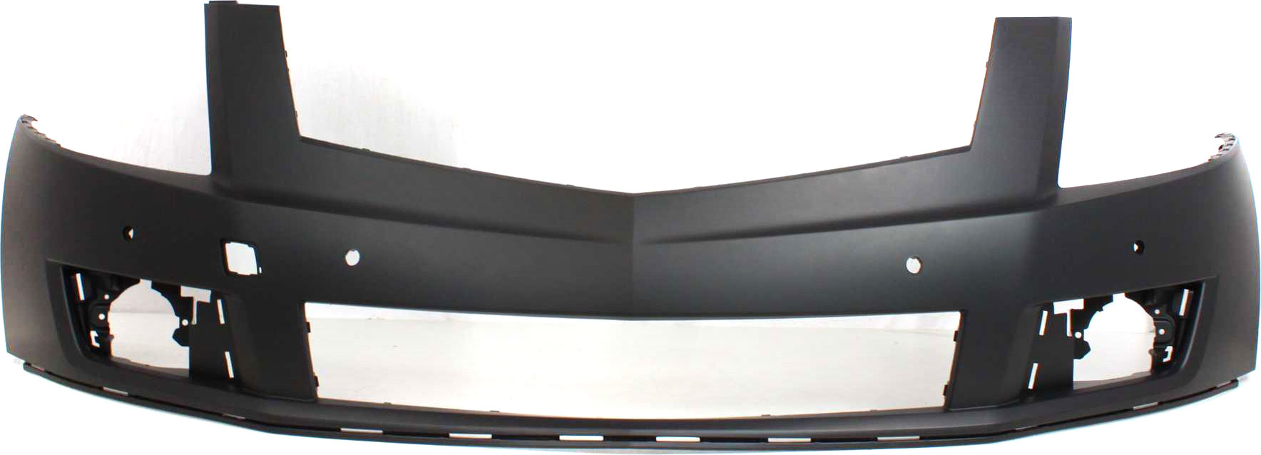 AM SRX 10-12 FRONT BUMPER COVER Upper Primed w o HLW Holes w PAS Holes SKU REPC010324P Partslink GM1000916 OEM 20847176