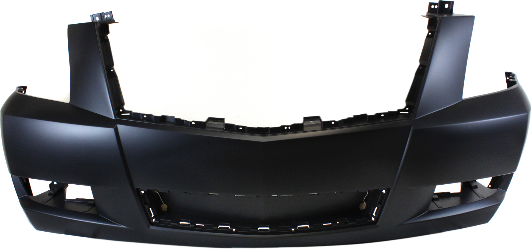 AM ESCALADE 08-14 FRONT BUMPER COVER Primed Platinum Model w Fog Light Holes SKU REPC010371 Partslink GM1000899 OEM 25975452