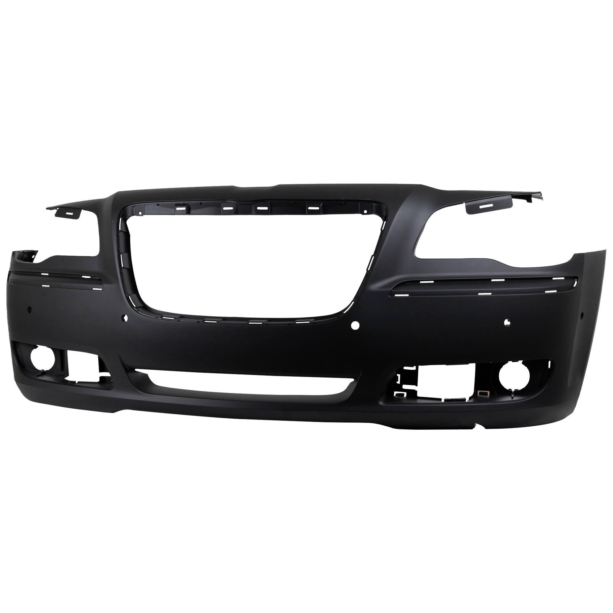 AM CHRYSLER 300-11-14 FRONT BUMPER COVER Primed Exc. SRT 8 Model w Adaptive Cruise Control w Parking Aid Sensor Holes CAPA SKU REPC010382PQ Partslink CH1000A01C OEM 68127939AE