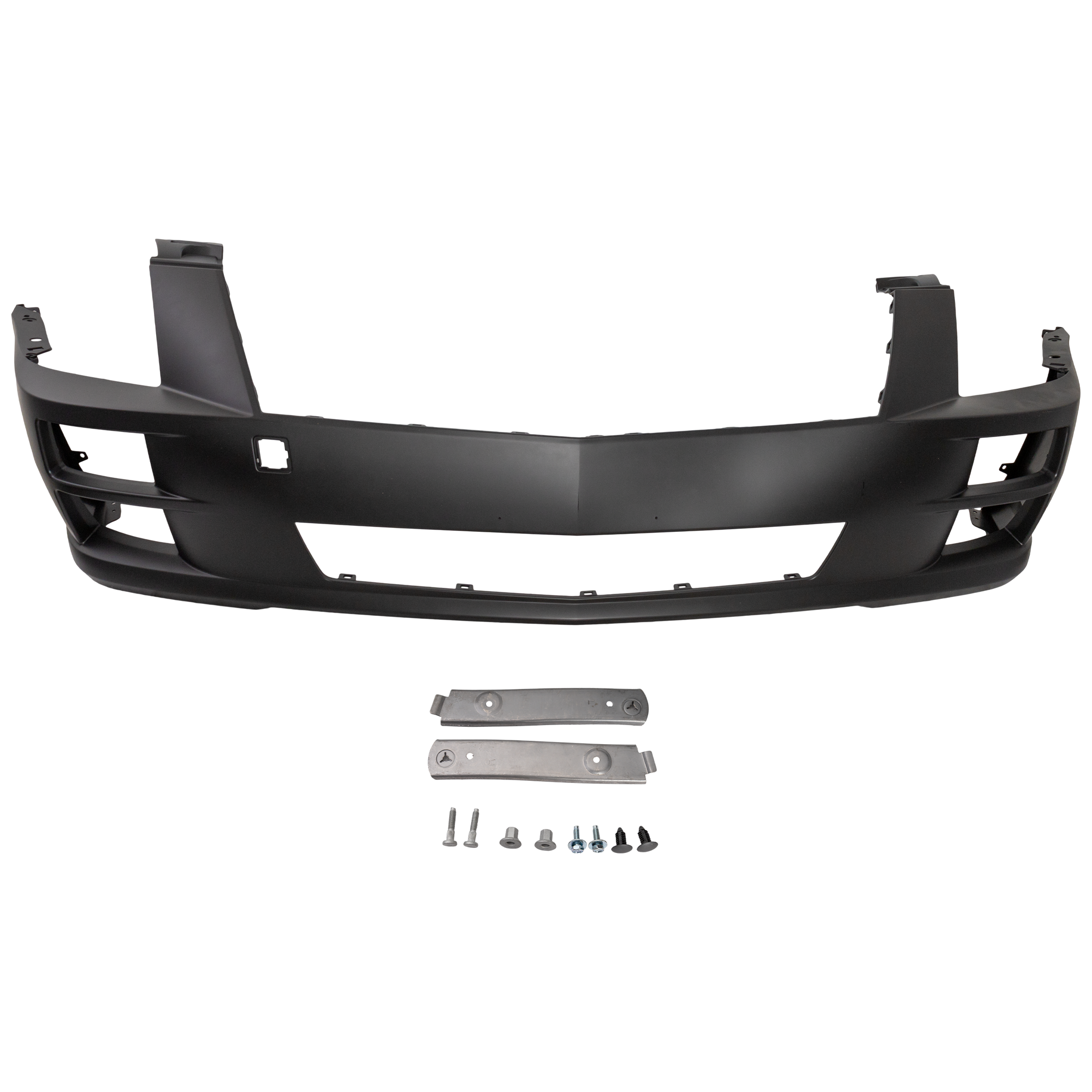 AM STS 08-11 FRONT BUMPER COVER Primed Exc. STS V Model w o HLW Holes SKU REPC010397P Partslink GM1000874 OEM 19178894