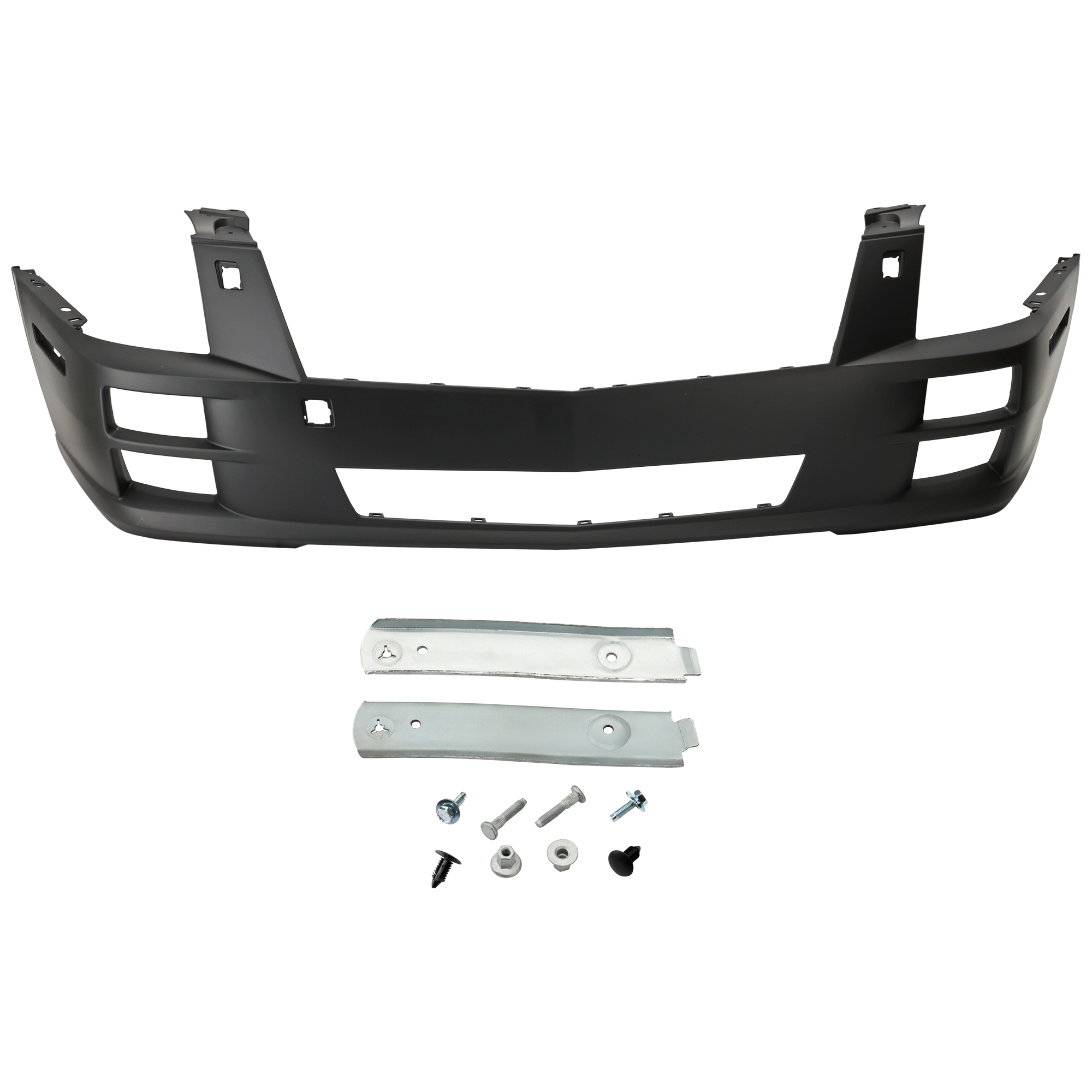 AM STS 08-11 FRONT BUMPER COVER Primed Exc. STS V Model w HLW Holes SKU REPC010398P Partslink GM1000854 OEM 19178893