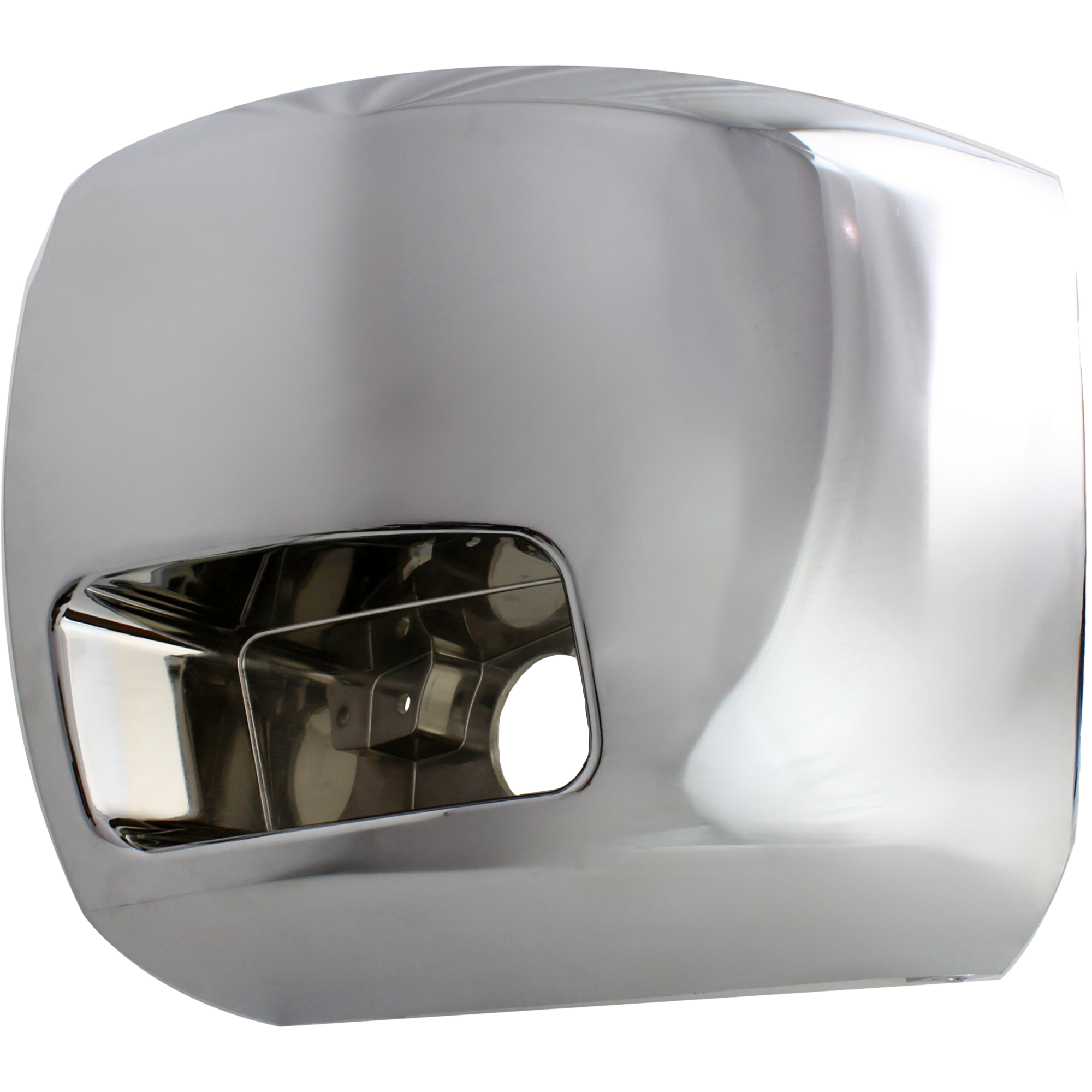 AM SILVERADO 2500 HD 3500 HD 07-12 FRONT BUMPER END LH Chrome w Fog Light Hole Excludes 2007 Classic SKU REPC011104 Partslink GM1016108 OEM 15839251