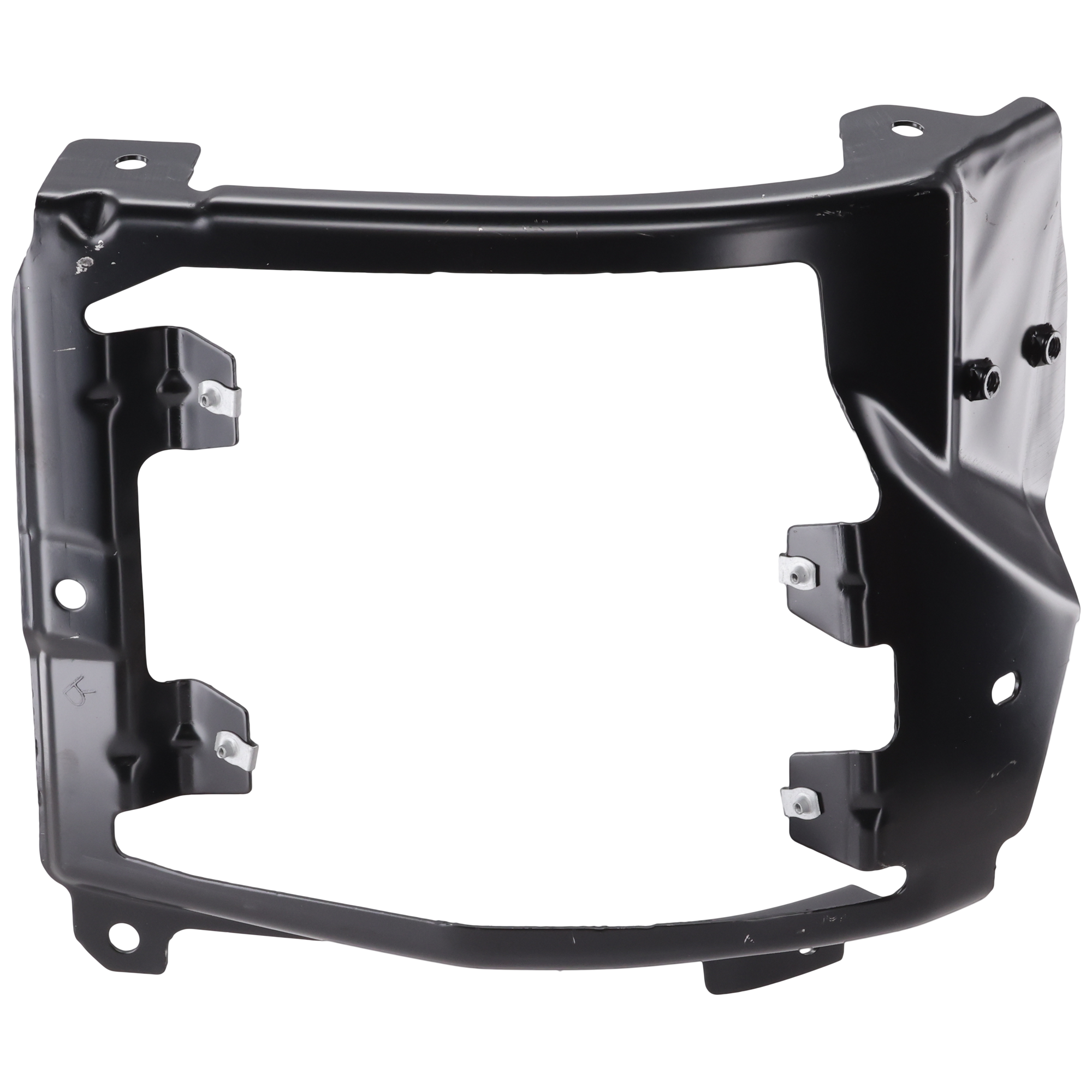 AM SILVERADO 1500-16-18 FRONT BUMPER BRACKET RH Outer Steel w Impact Bar Skid Plate Includes 19 Silverado 1500 LD SKU REPC013183 Partslink GM1063114 OEM 84029811
