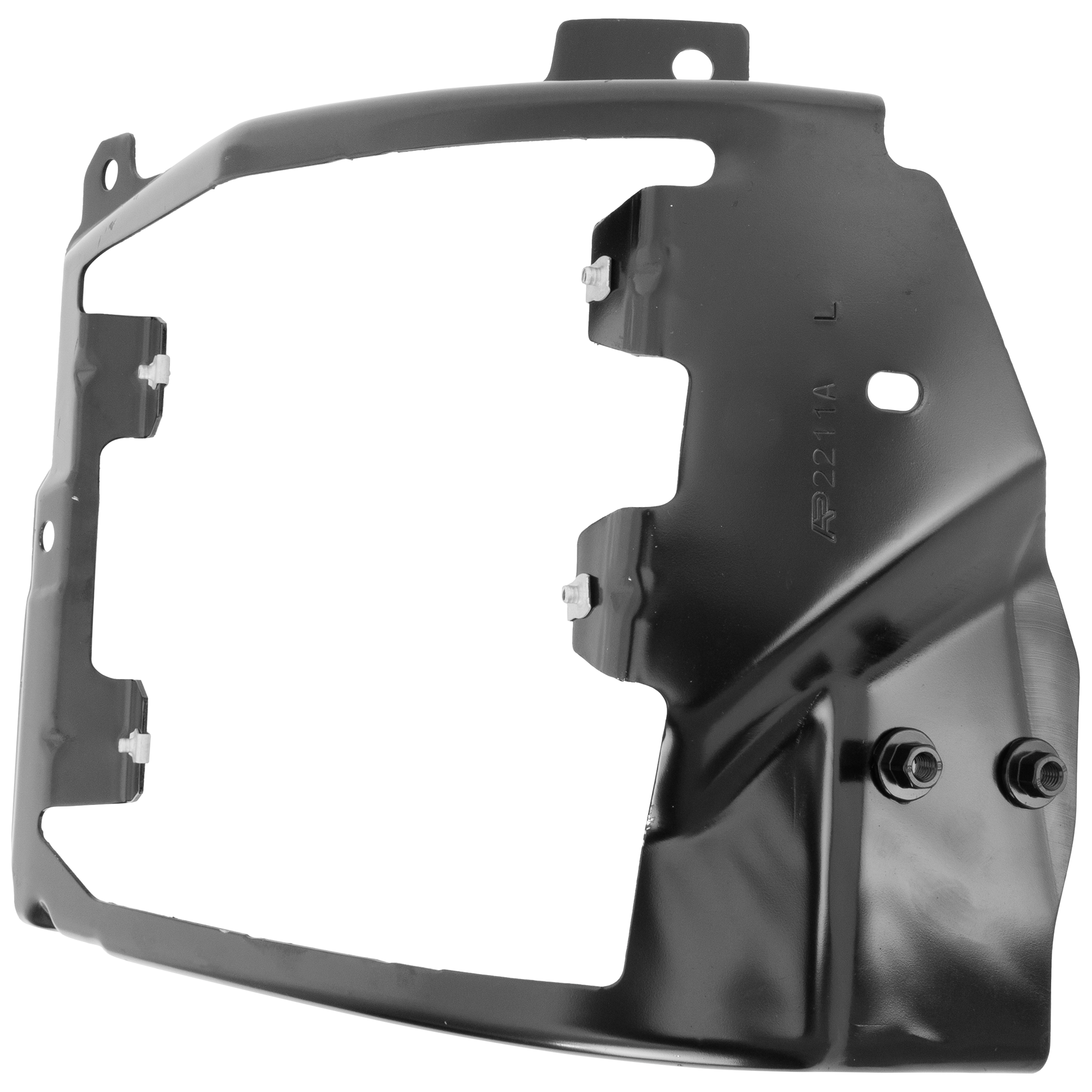 AM SILVERADO 1500-16-18 FRONT BUMPER BRACKET LH Outer Steel w Impact Bar Skid Plate Includes 19 Silverado 1500 LD CAPA SKU REPC013184Q Partslink GM1062114C OEM 84029810