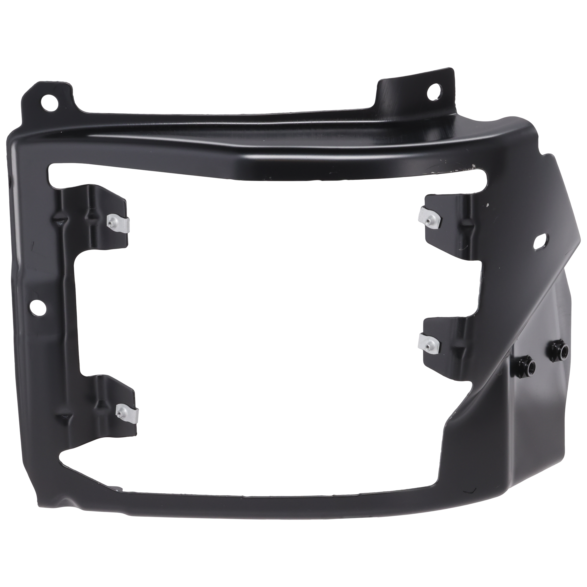 AM SILVERADO 1500-16-18 FRONT BUMPER BRACKET LH Outer Steel w Impact Bar Skid Plate Includes 19 Silverado 1500 LD SKU REPC013184 Partslink GM1062114 OEM 84029810