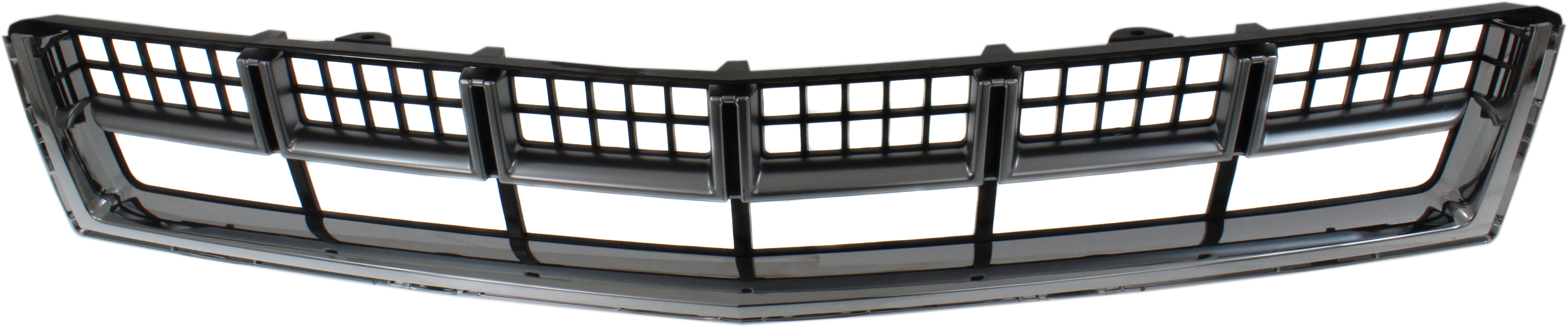 AM SRX 13-16 FRONT BUMPER GRILLE Chrome Shell w Black Insert CAPA SKU REPC015340Q Partslink GM1036167C OEM 22739004