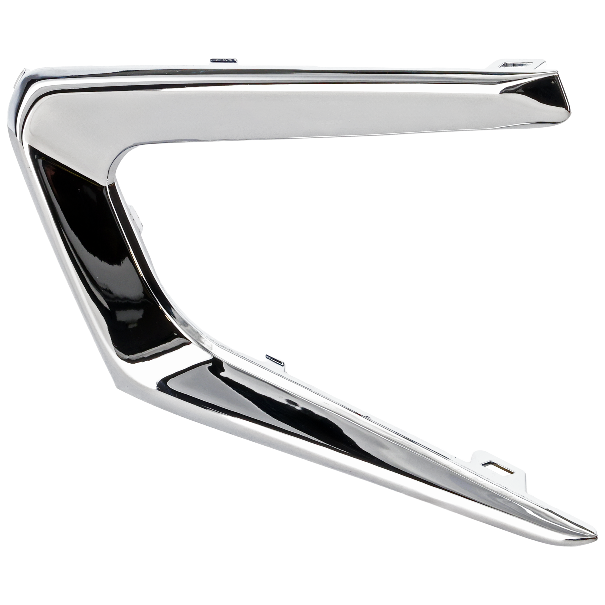 AM MALIBU 16-18 FRONT BUMPER MOLDING RH Chrome L LS Models SKU REPC016133 Partslink GM1039196 OEM 23478376