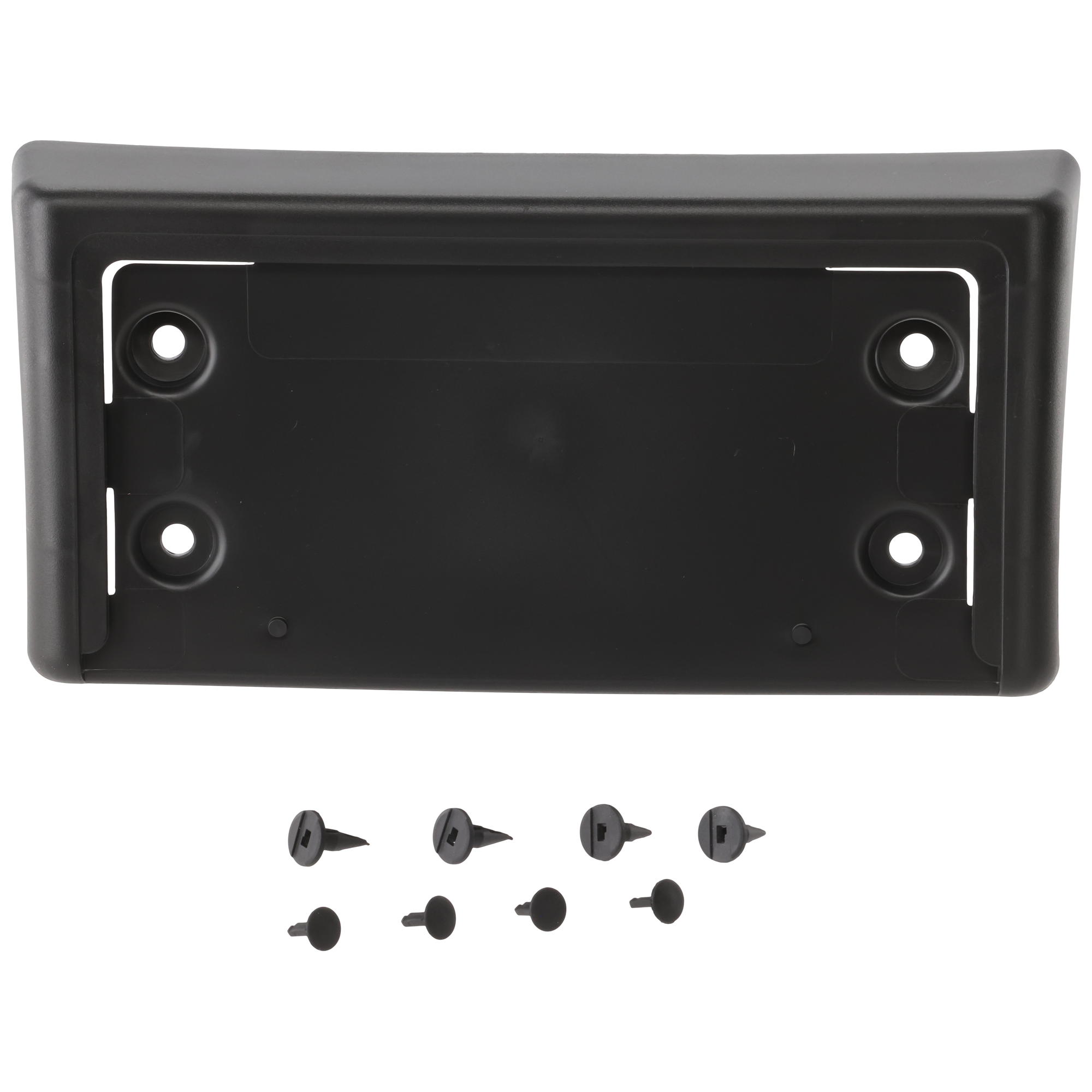 AM TRAILBLAZER 02-09 FRONT LICENSE PLATE BRACKET Black SKU REPC017301 Partslink GM1068117 OEM 15032014