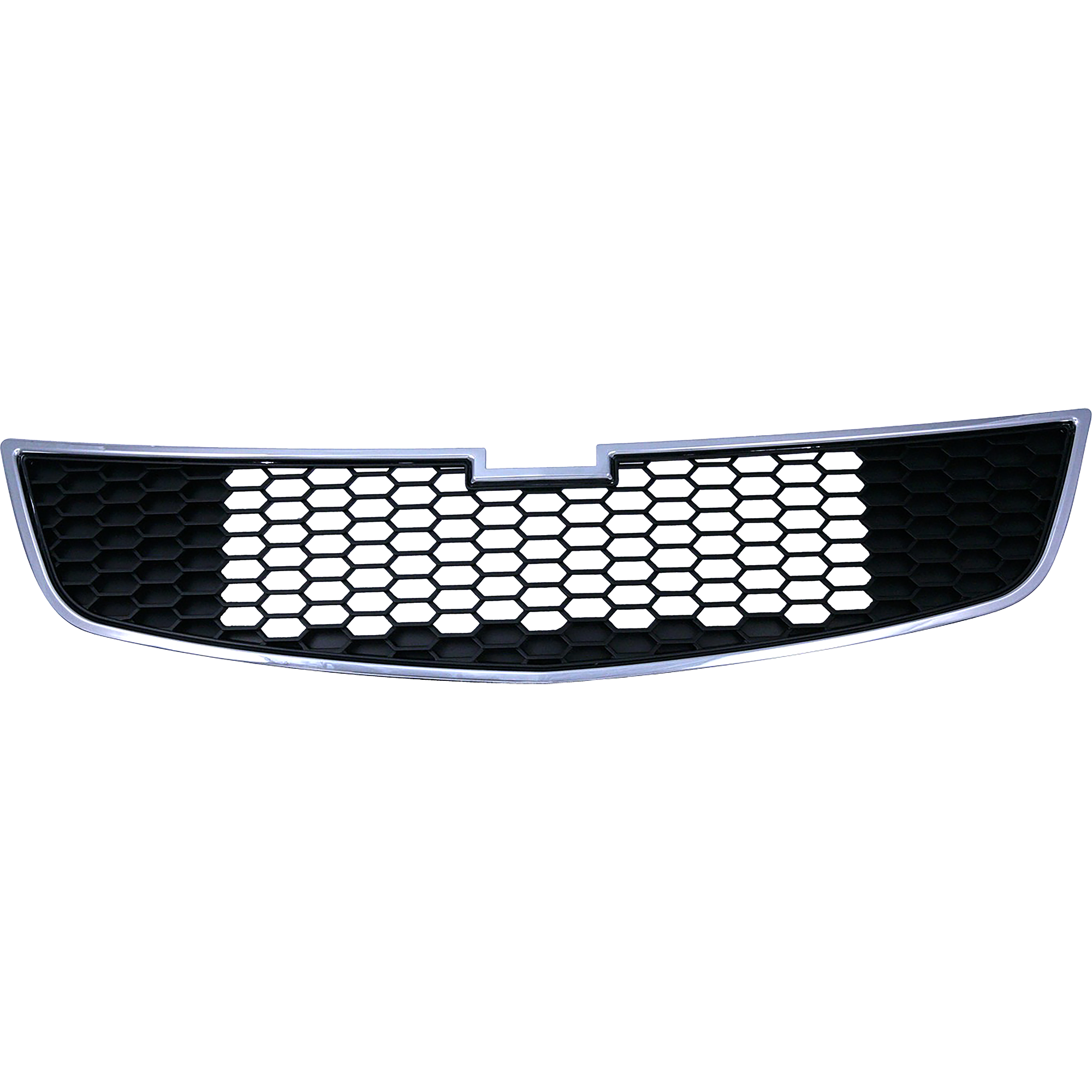 AM CRUZE 11-14 FRONT BUMPER GRILLE Chrome Shell Painted Black Insert LS LT LTZ Diesel Models CAPA SKU REPC070141Q Partslink GM1200624C OEM 95225615
