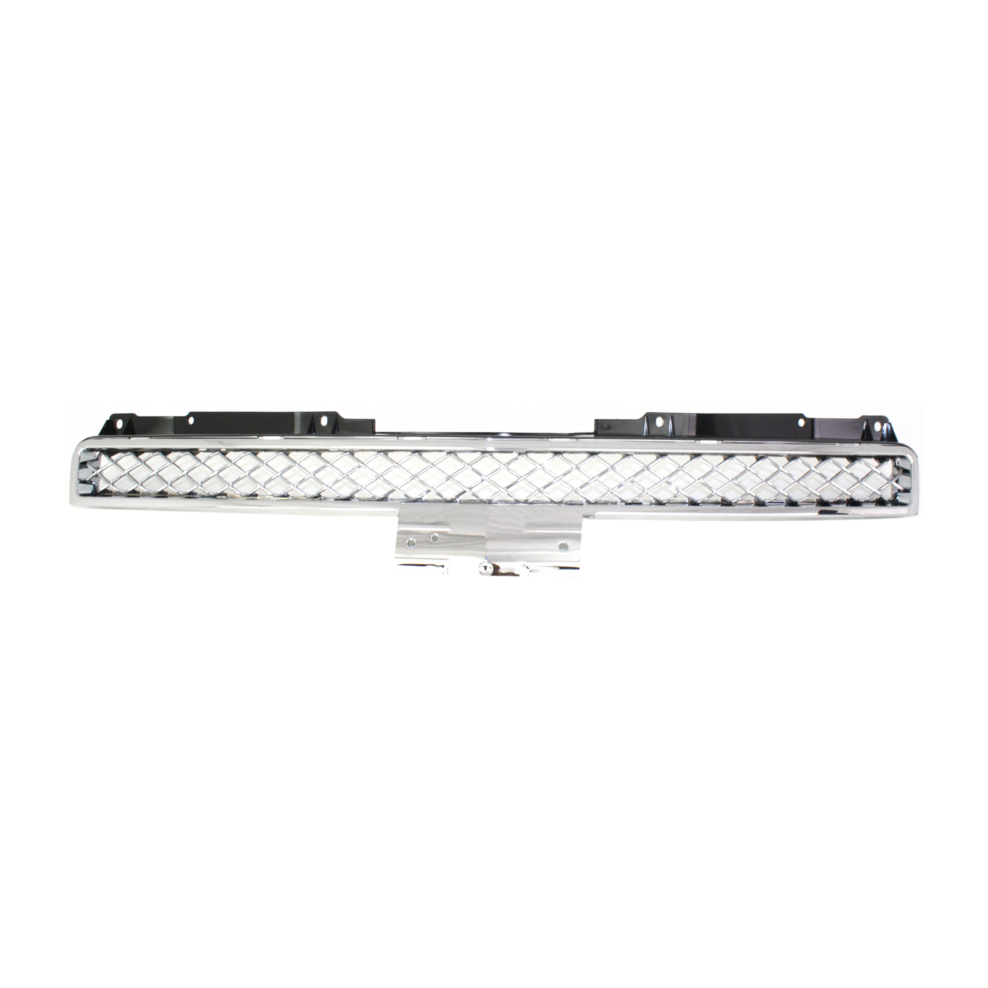 AM TAHOE 07-14 AVALANCHE 07-13 GRILLE Upper Plastic Chrome Shell Ptd Gray Platinum Insert SKU REPC070144 Partslink GM1200596 OEM 19260238
