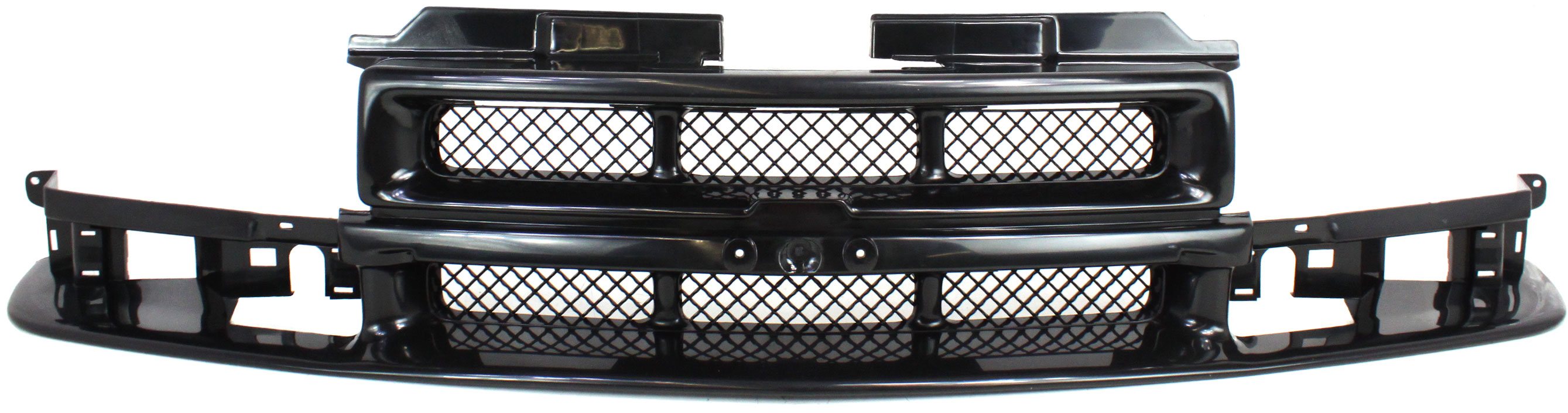 AM BLAZER 98-05 S10 PICKUP 98-04 GRILLE Mesh Insert Ptd Black w o Center Bar SKU REPC070148 Partslink GM1200507