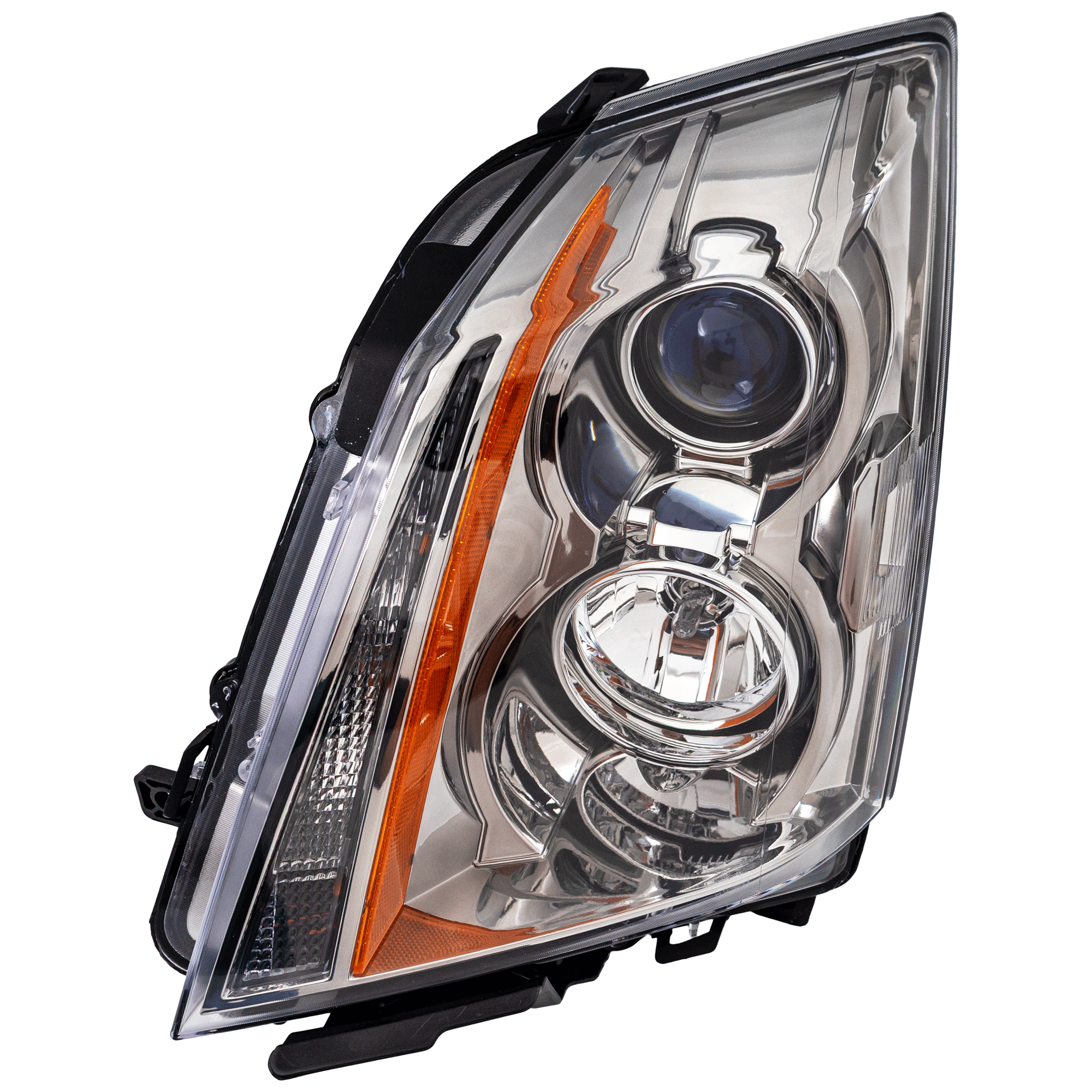 AM CTS 08-15 HEAD LAMP LH Assembly Halogen Base 3.0L 3.6L Models CAPA SKU REPC100102Q Partslink GM2502309C OEM 22783445