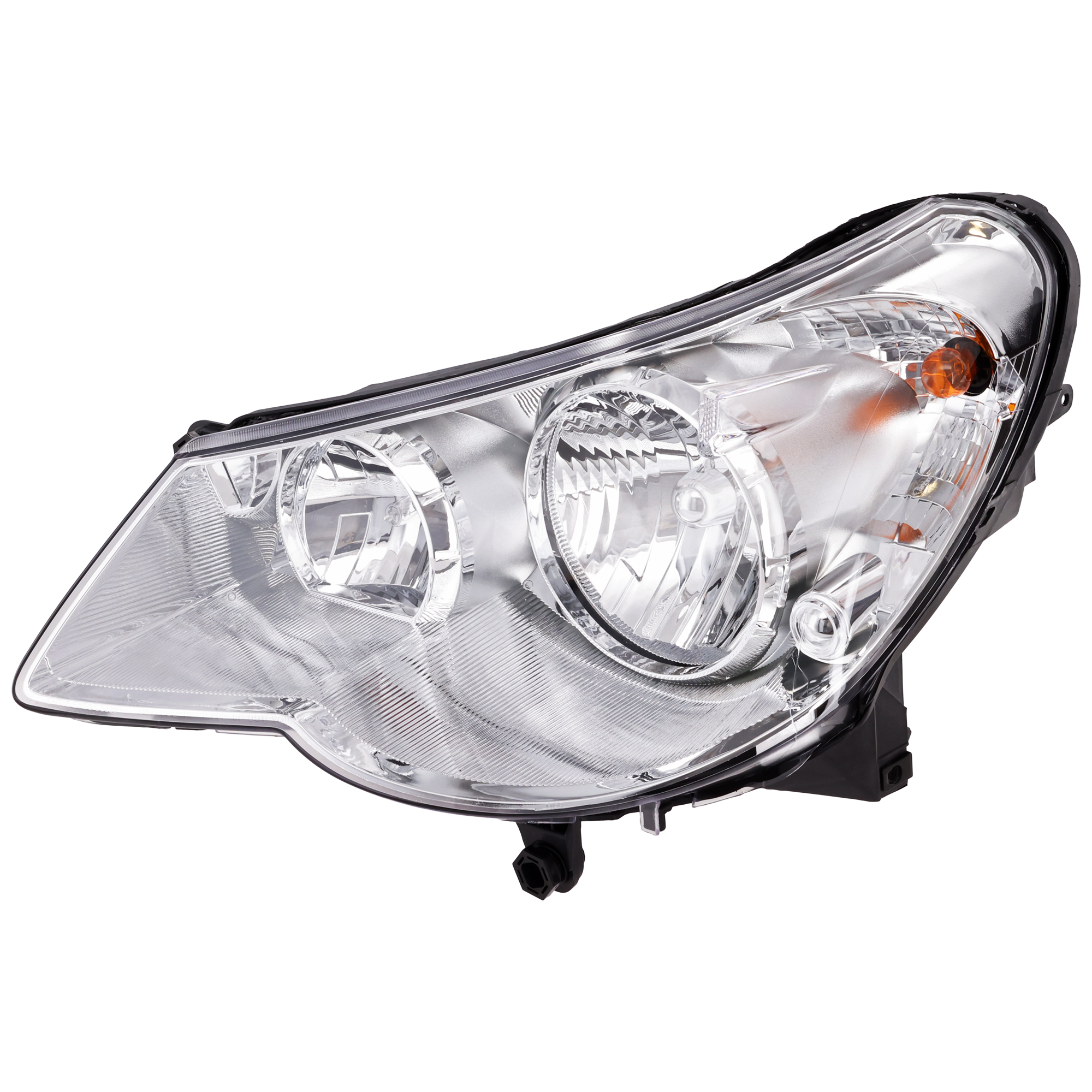 AM SEBRING 07-10 HEAD LAMP LH Assembly Halogen Type 1 Convertible Sedan SKU REPC100128 Partslink CH2502178 CH2502223 OEM 5303747AG PFM 5303747AF