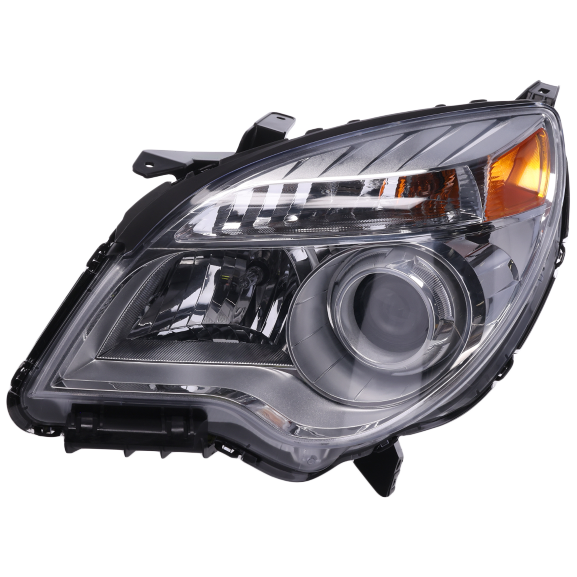 AM EQUINOX 10-15 PROJECTOR HEAD LAMP LH Assembly Halogen CAPA SKU REPC100156Q Partslink GM2502352C GM2502338C OEM 23383340-23308253