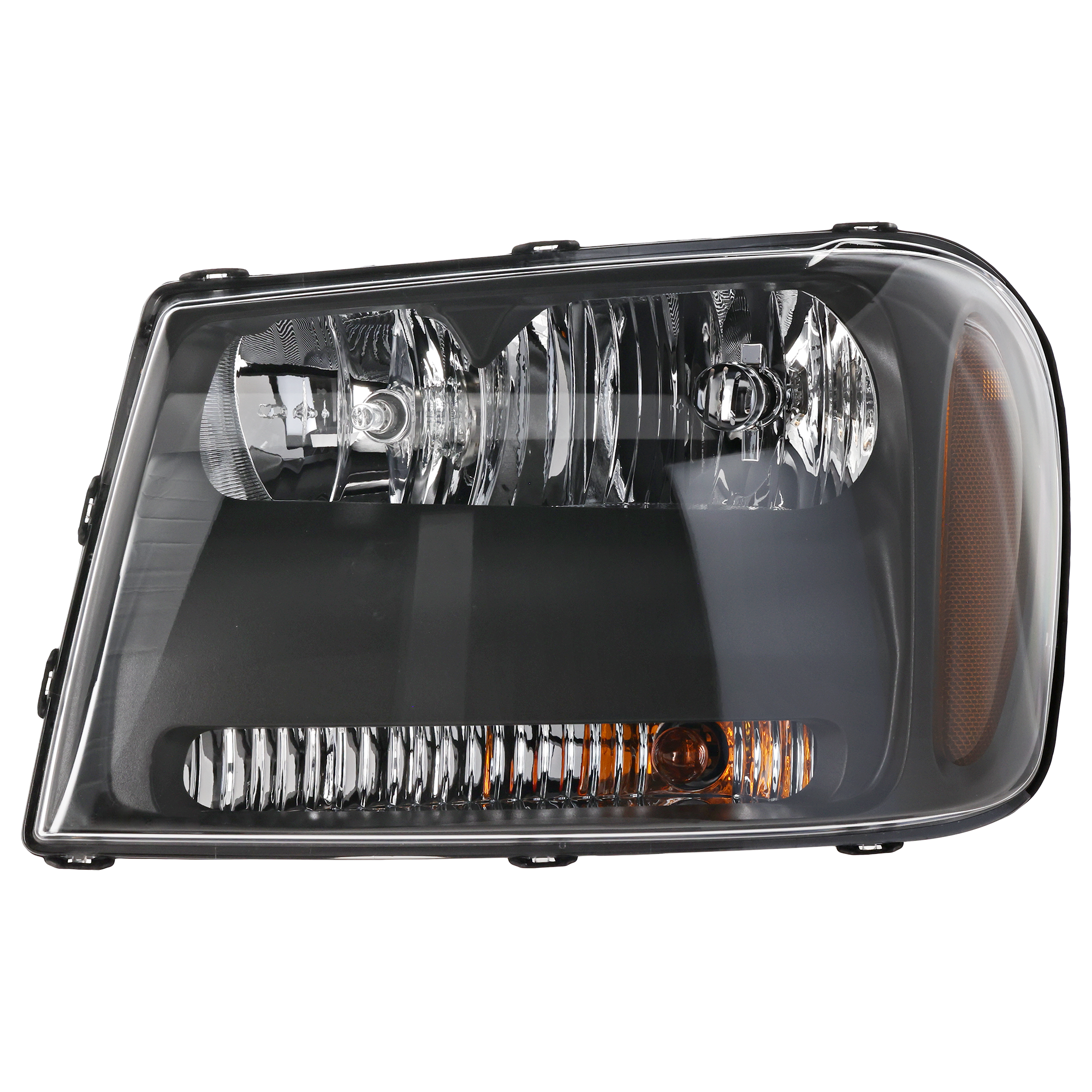 AM TRAILBLAZER 06-09 HEAD LAMP LH Composite Assembly Halogen LT Model SKU REPC100164 Partslink GM2502304 OEM 25970909
