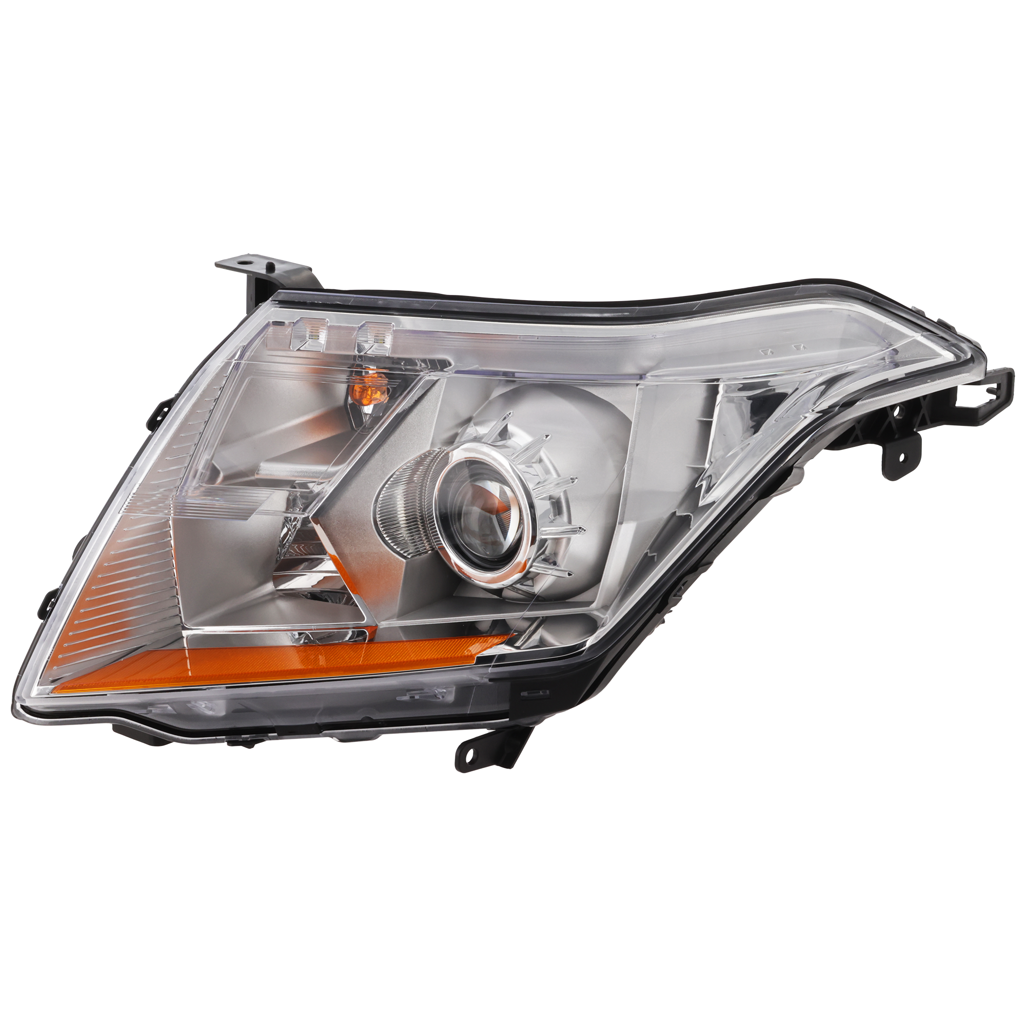 AM SRX 10-13 HEAD LAMP RH Assembly Halogen Base Luxury Models CAPA SKU REPC100171Q Partslink GM2503345C OEM 22853873