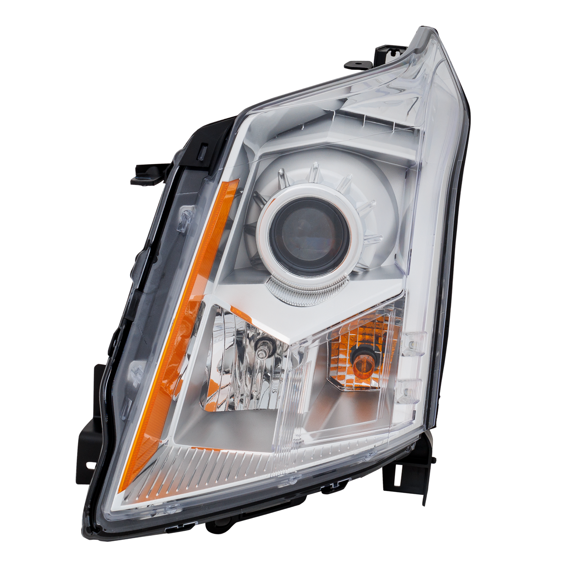 AM SRX 10-13 HEAD LAMP LH Assembly Halogen Base Luxury Models CAPA SKU REPC100172Q Partslink GM2502345C OEM 22853872