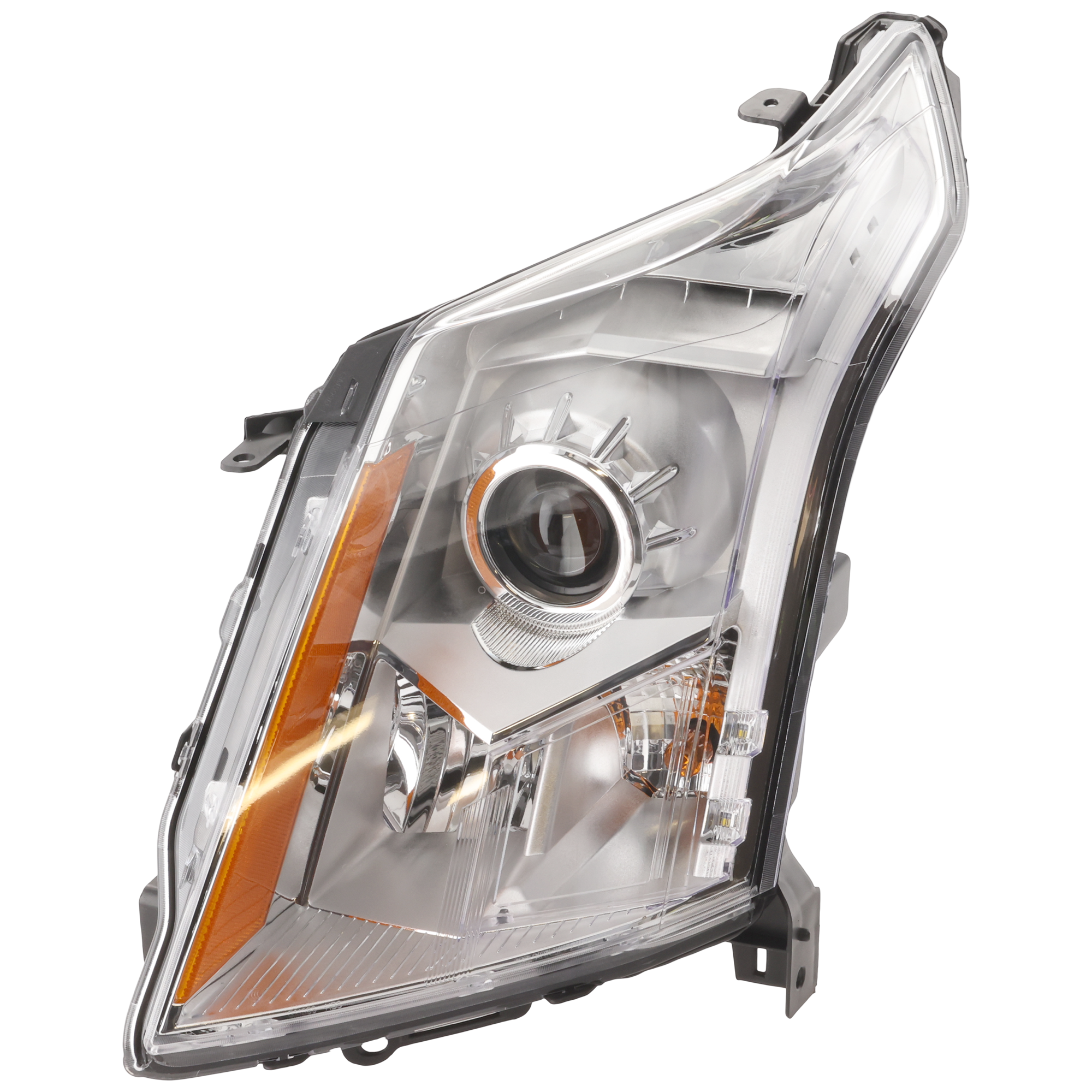 AM SRX 10-13 HEAD LAMP LH Assembly Halogen Base Luxury Models SKU REPC100172 Partslink GM2502345 OEM 22853872