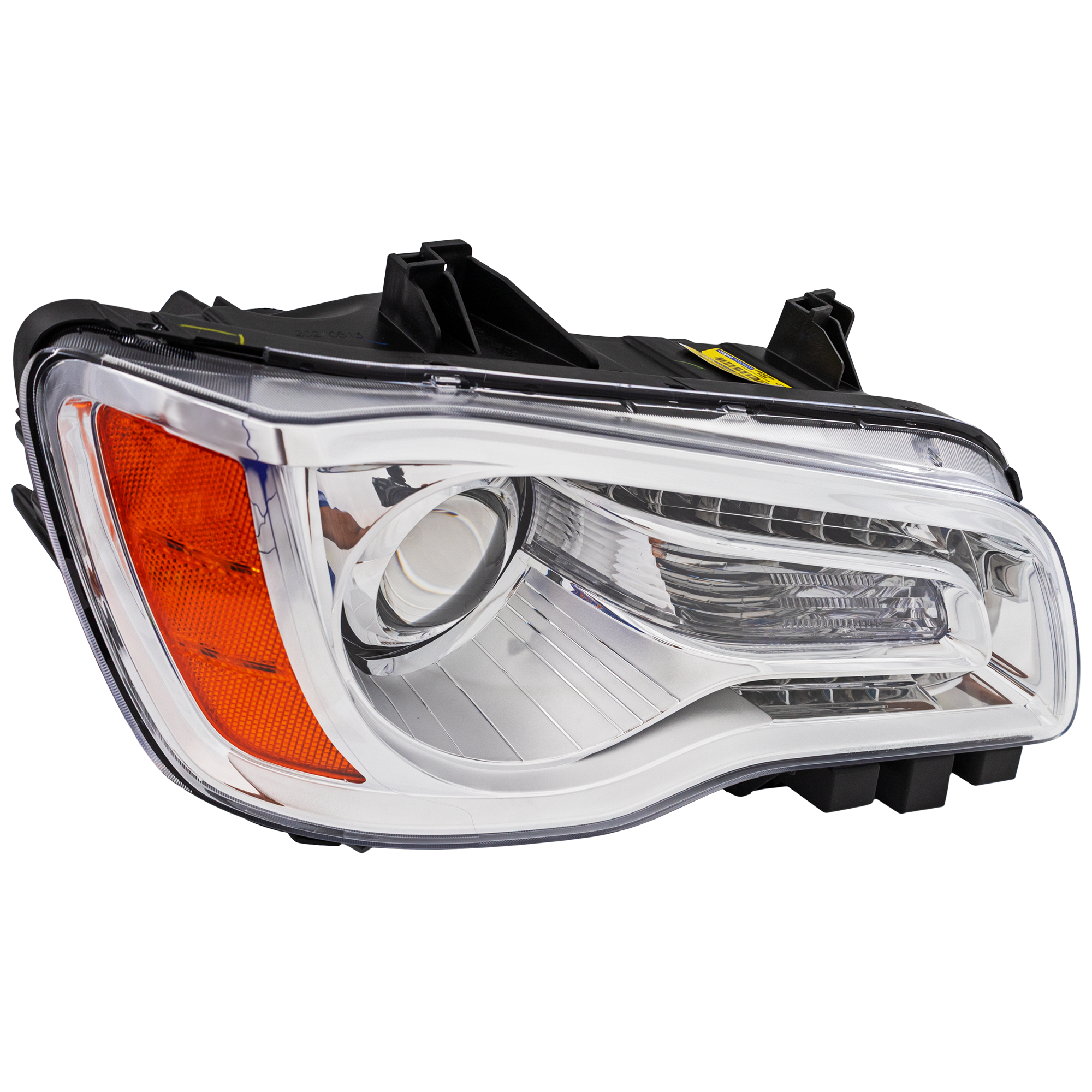 AM CHRYSLER 300-11-14 HEAD LAMP RH Assembly Halogen Chrome Interior CAPA SKU REPC100311Q OEM 68143002AC PFM
