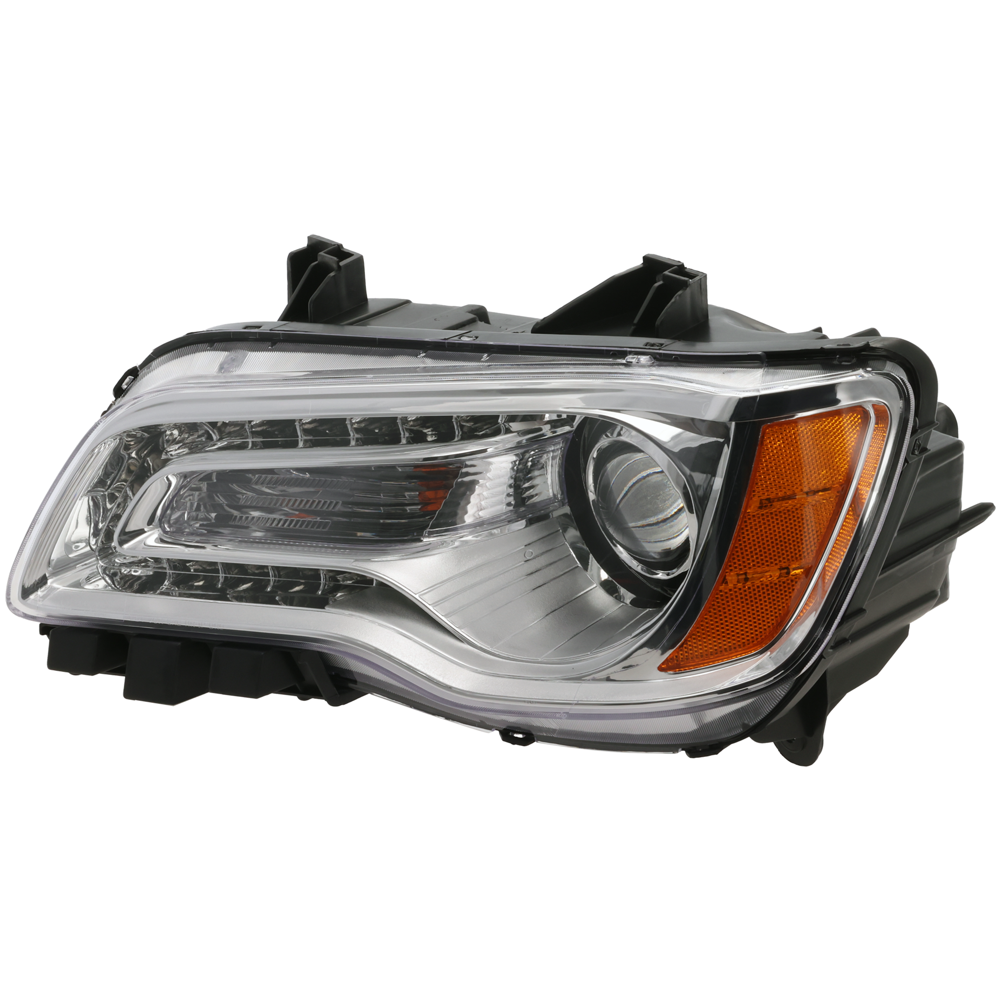 AM CHRYSLER 300-11-14 HEAD LAMP LH Assembly Halogen Chrome Interior SKU REPC100312 OEM 68143003AC PFM